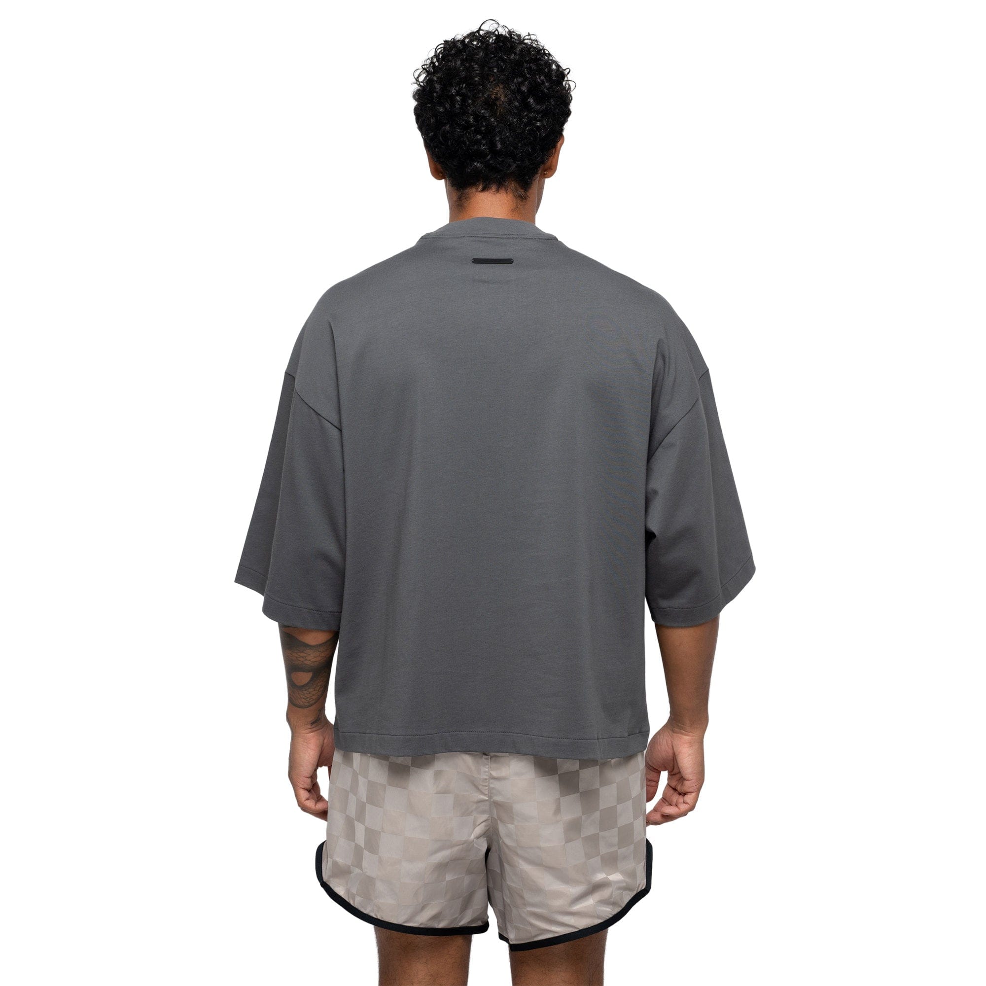 Fear of God Essentials Merch Tee Boxy Fit Iron Grey RW00384-0032