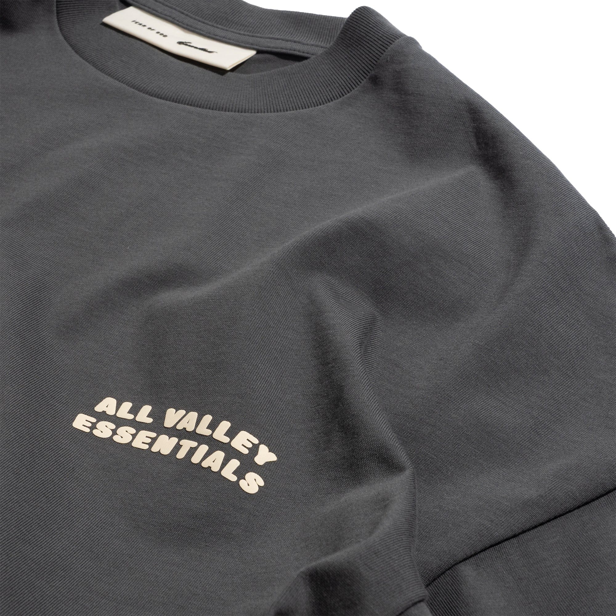 Fear of God Essentials Merch Tee Boxy Fit Iron Grey RW00384-0032