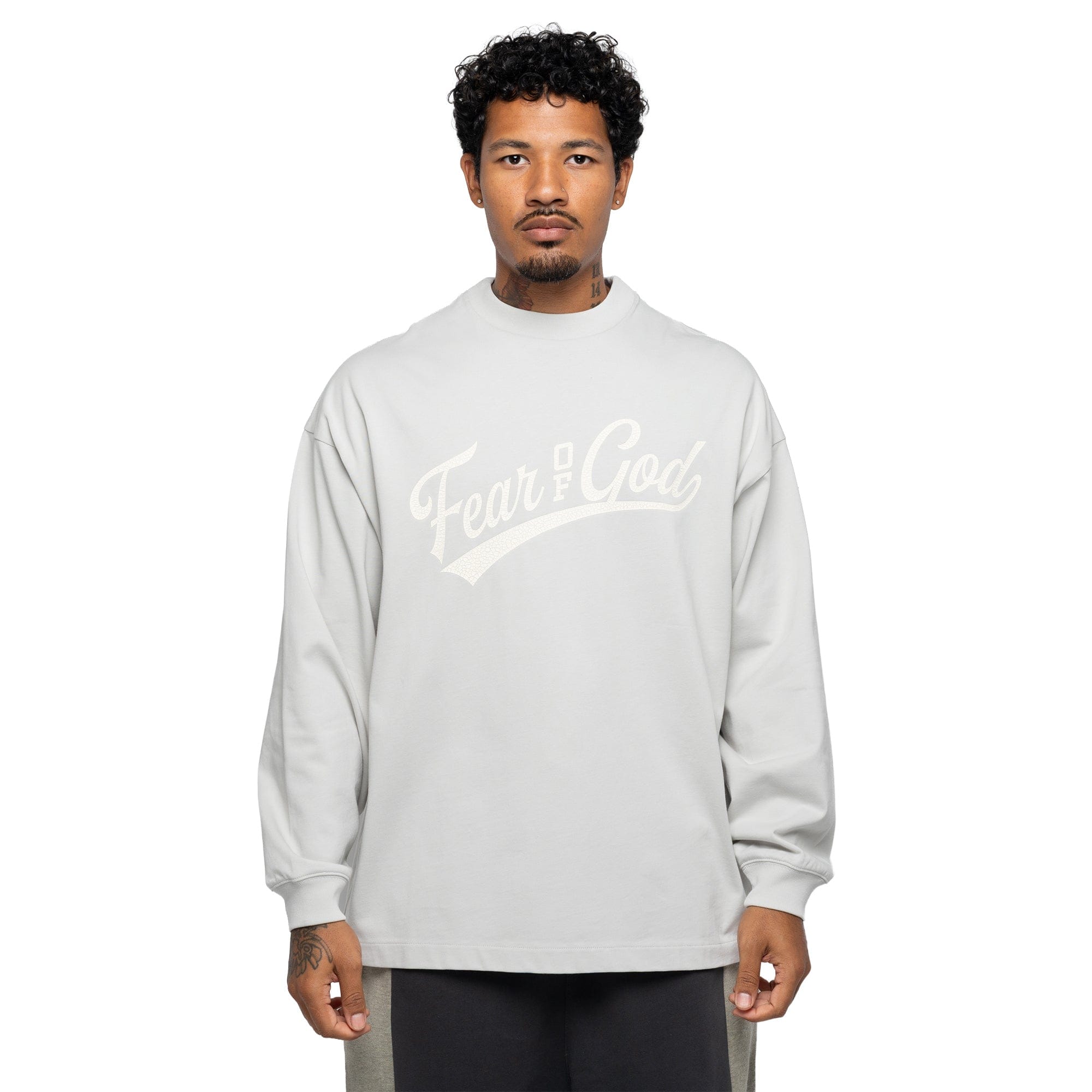 Fear of God Essentials Merch LS Tee Overcast RW00380-0059