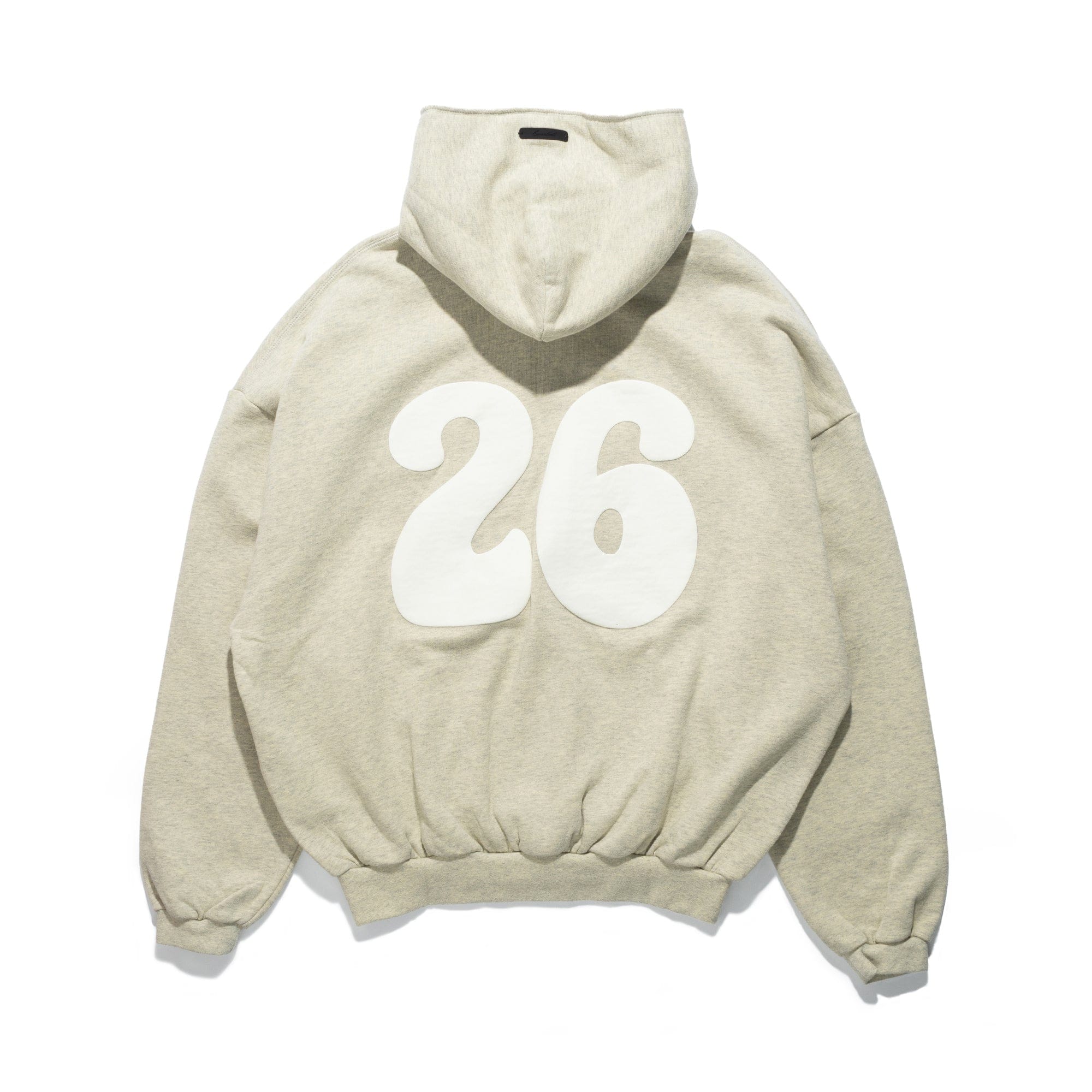 Fear of God Essentials 90's Full Zip Up Hoodie Washed Vanilla RW00290-0144
