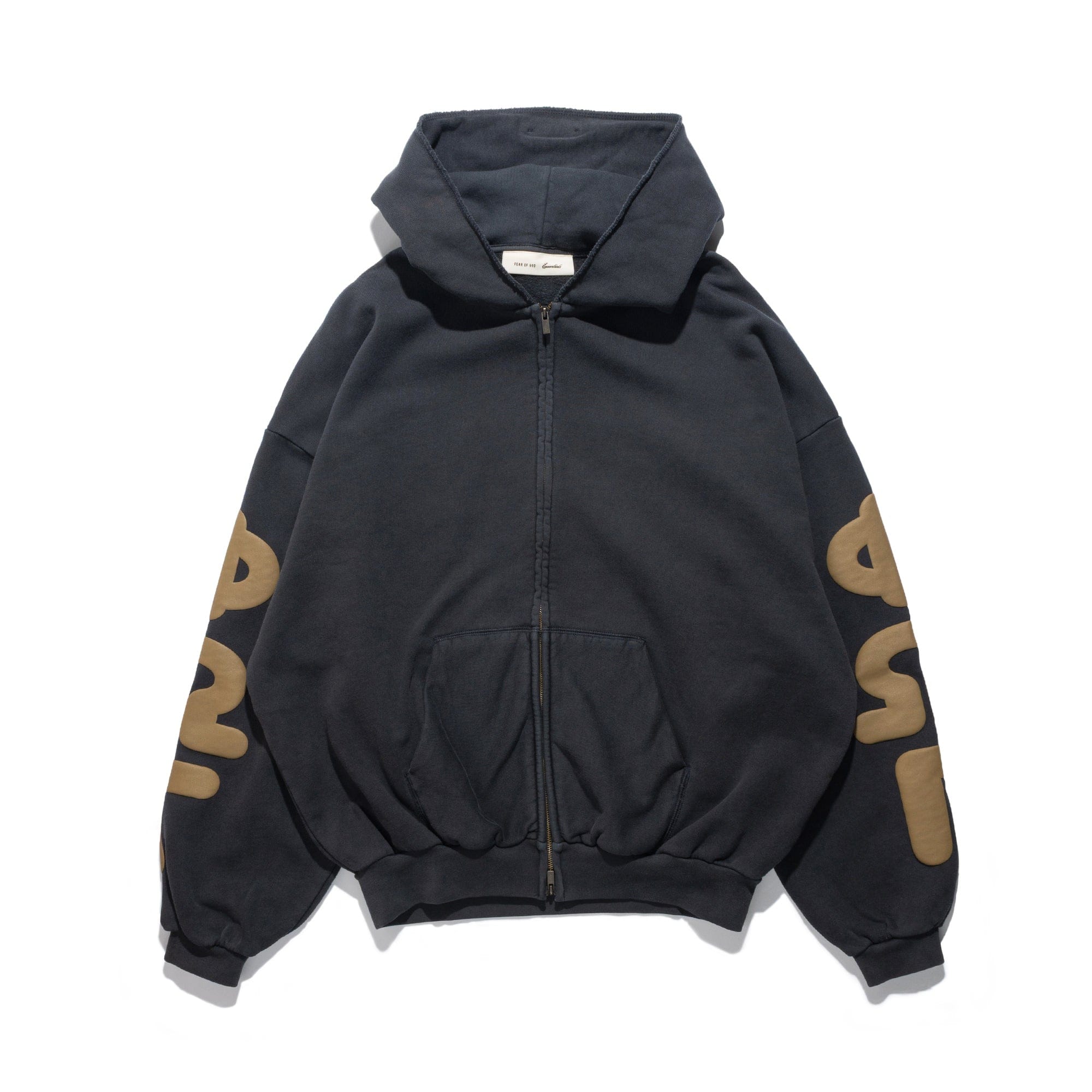 Fear of God Essentials 90's Zip Up Hoodie Washed Grey RW00388-0146