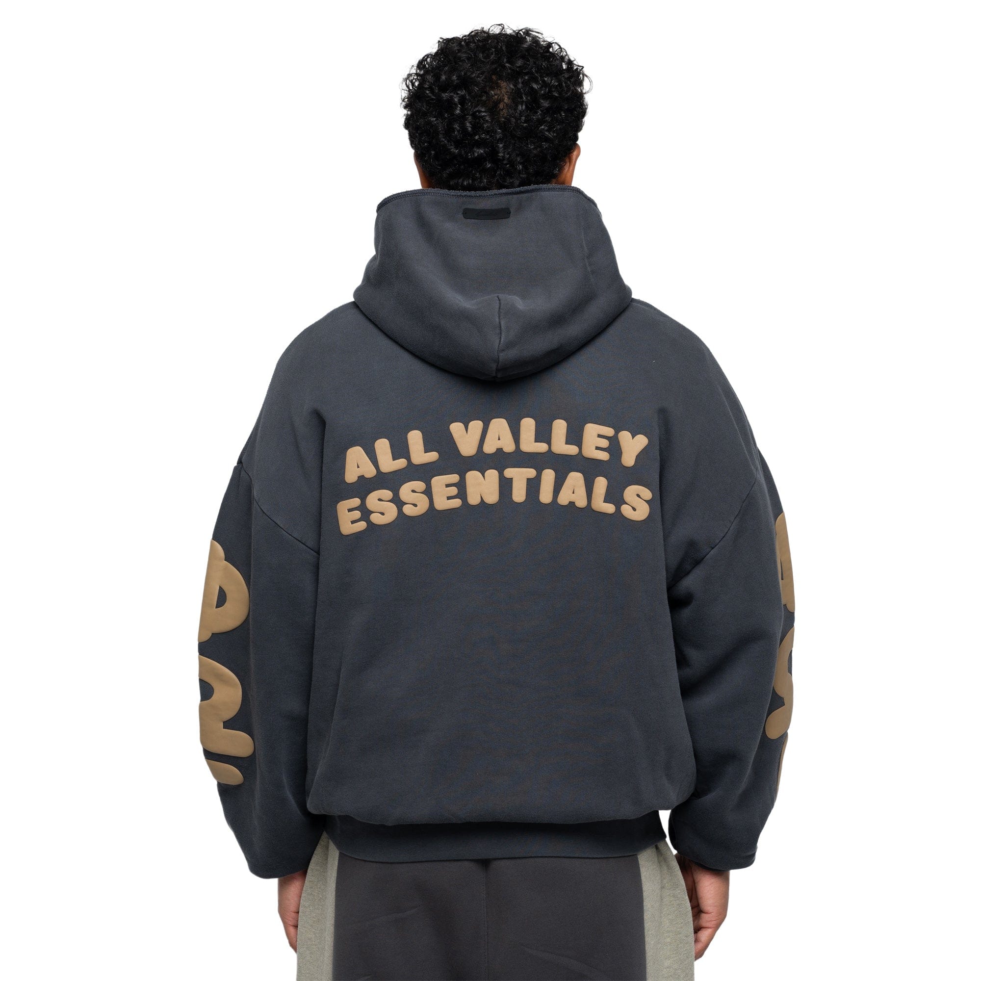 Fear of God Essentials 90's Zip Up Hoodie Washed Grey RW00388-0146