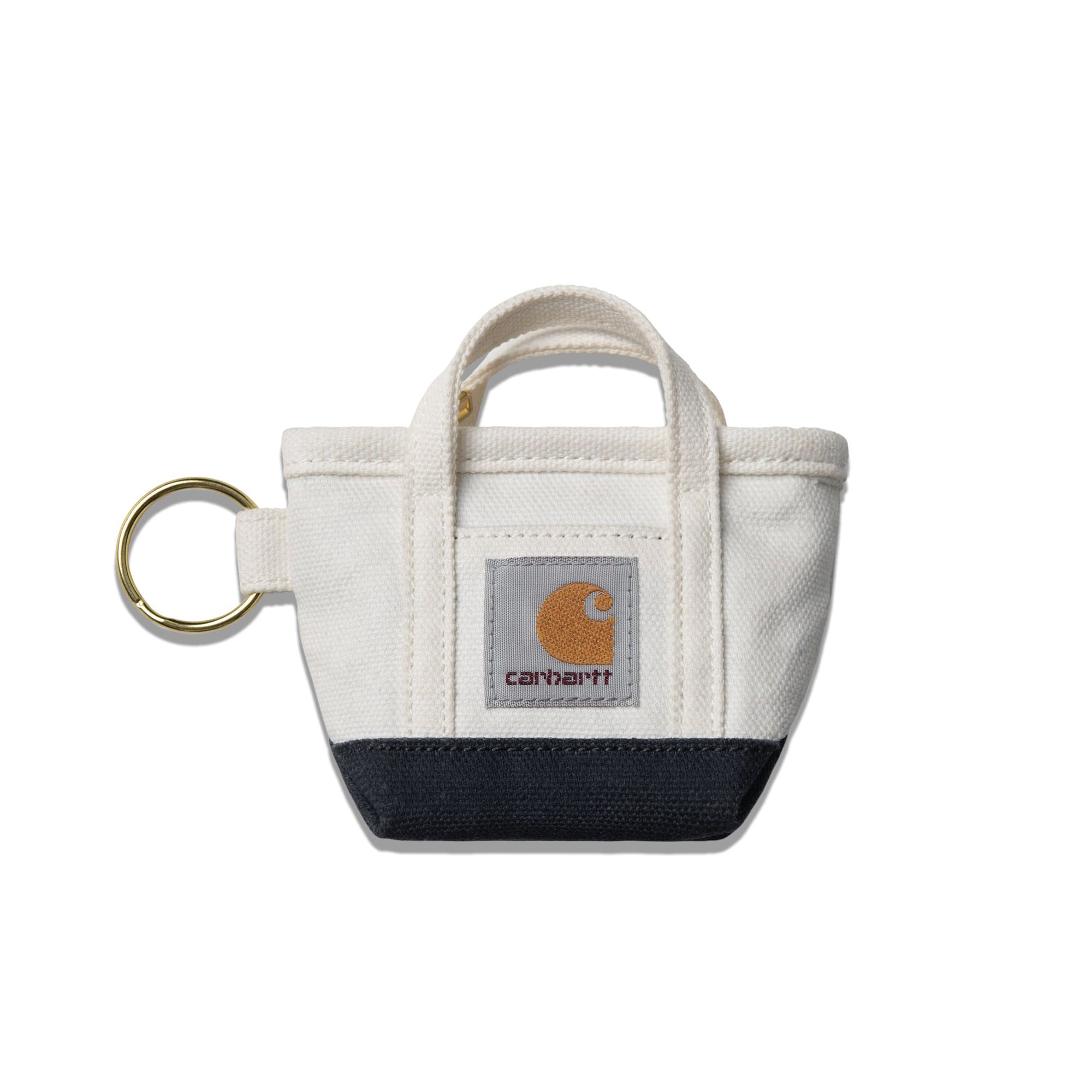 Carhartt WIP Mini Tote Bag Keychain Natural I036418