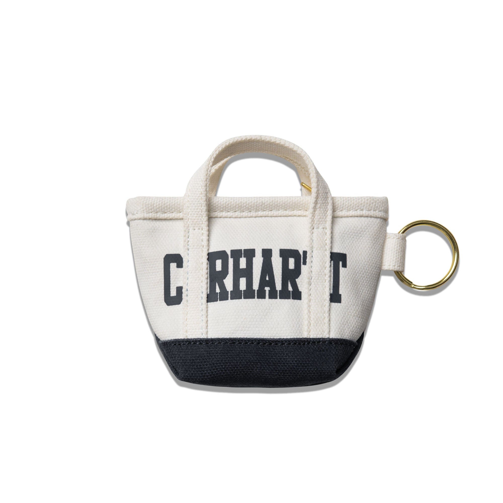 Carhartt WIP Mini Tote Bag Keychain Natural I036418