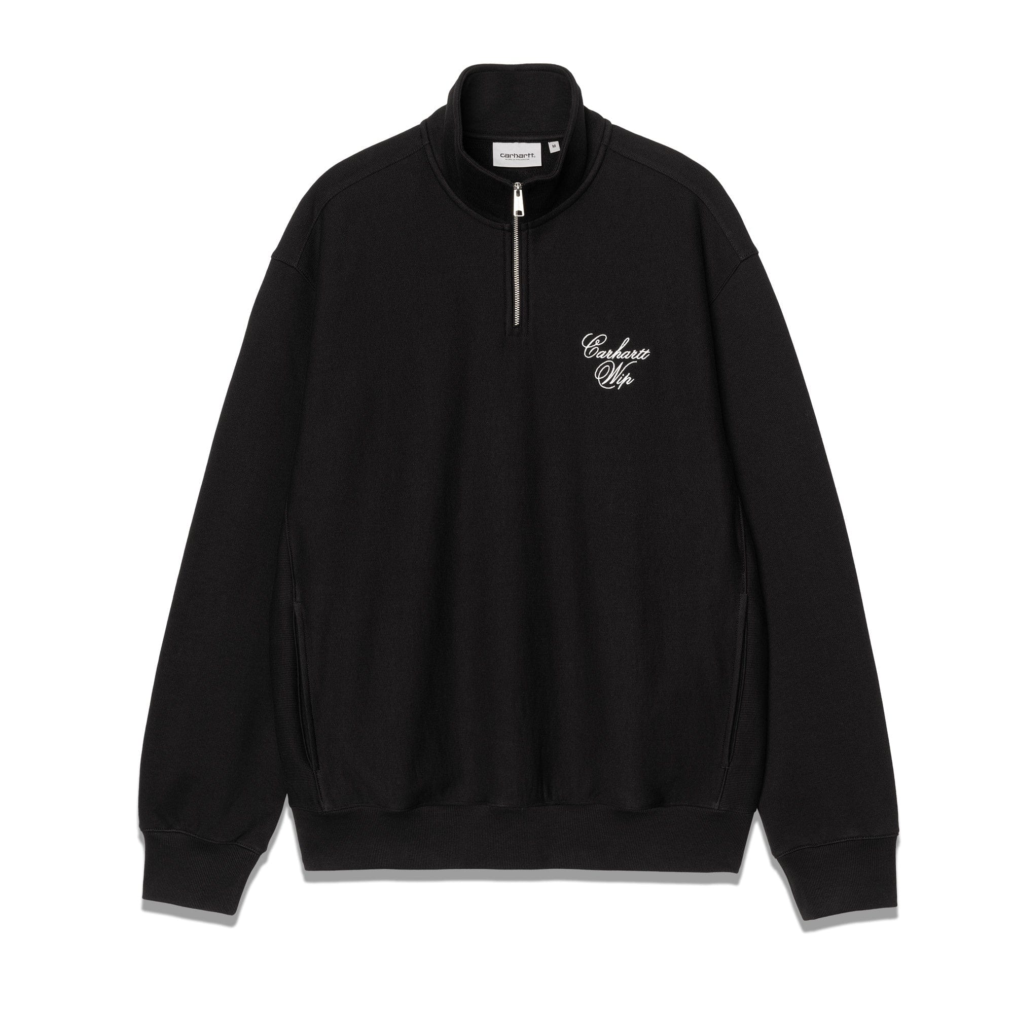 Carhartt WIP Longhand Half Zip Sweatshirt Black I036372