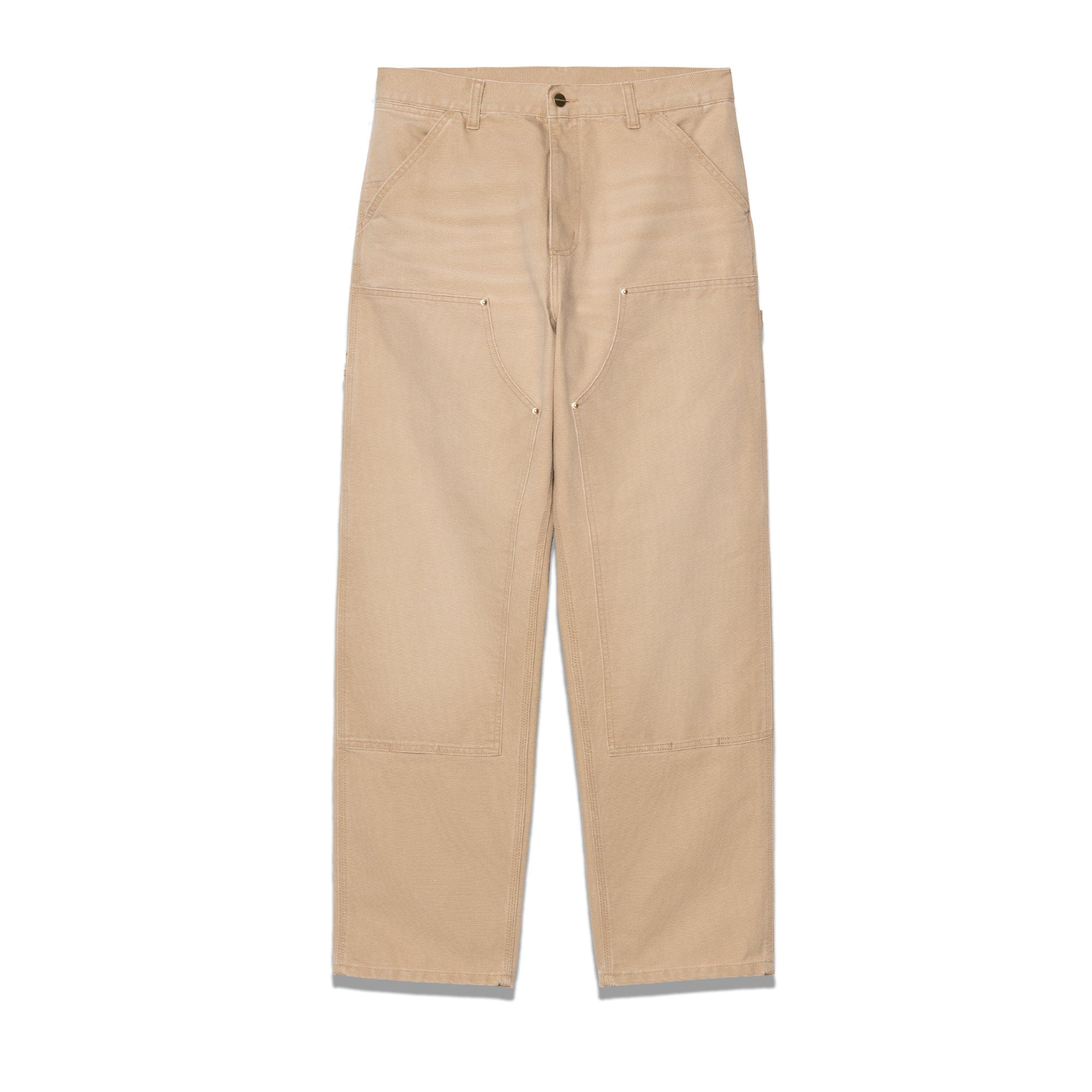 Carhartt WIP Double Knee Pant 12oz Dusty Brown Stone Canvas I034796