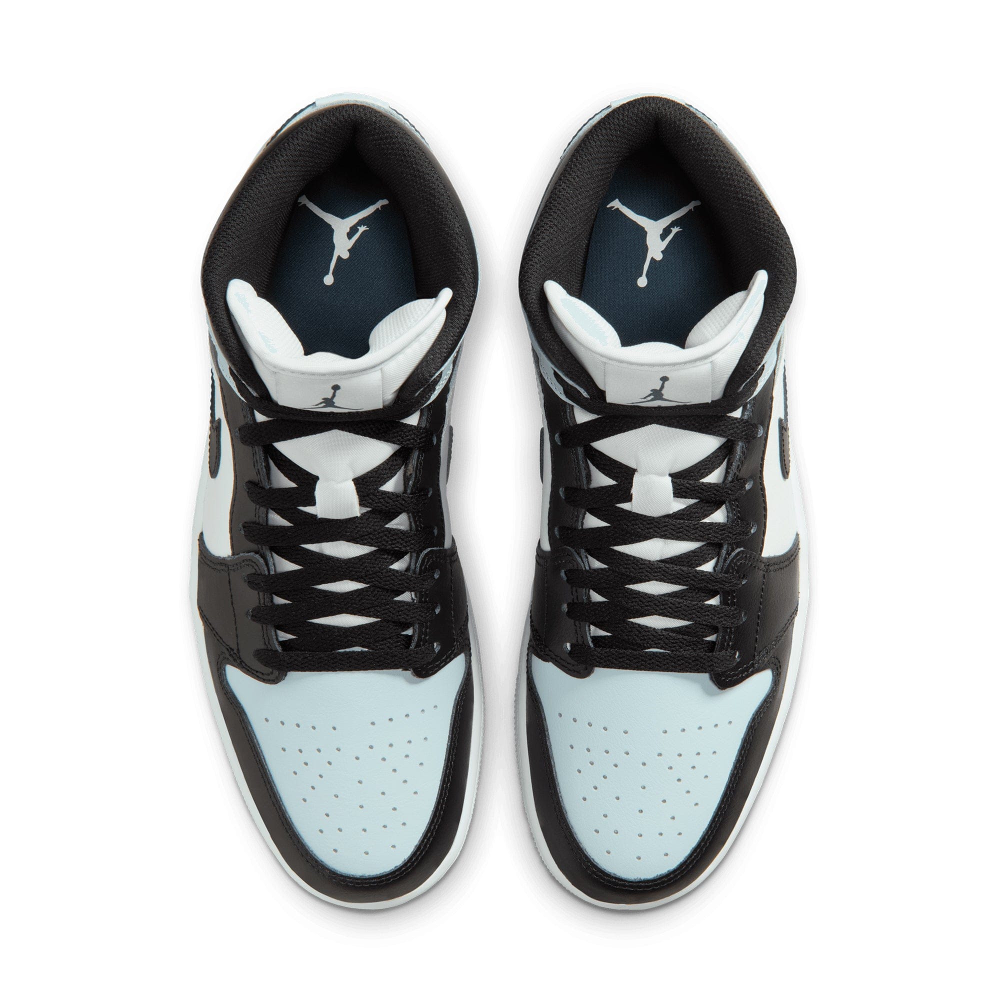 Air Jordan 1 Mid BLACK/SQUADRON BLUE-AURA DQ8426-002