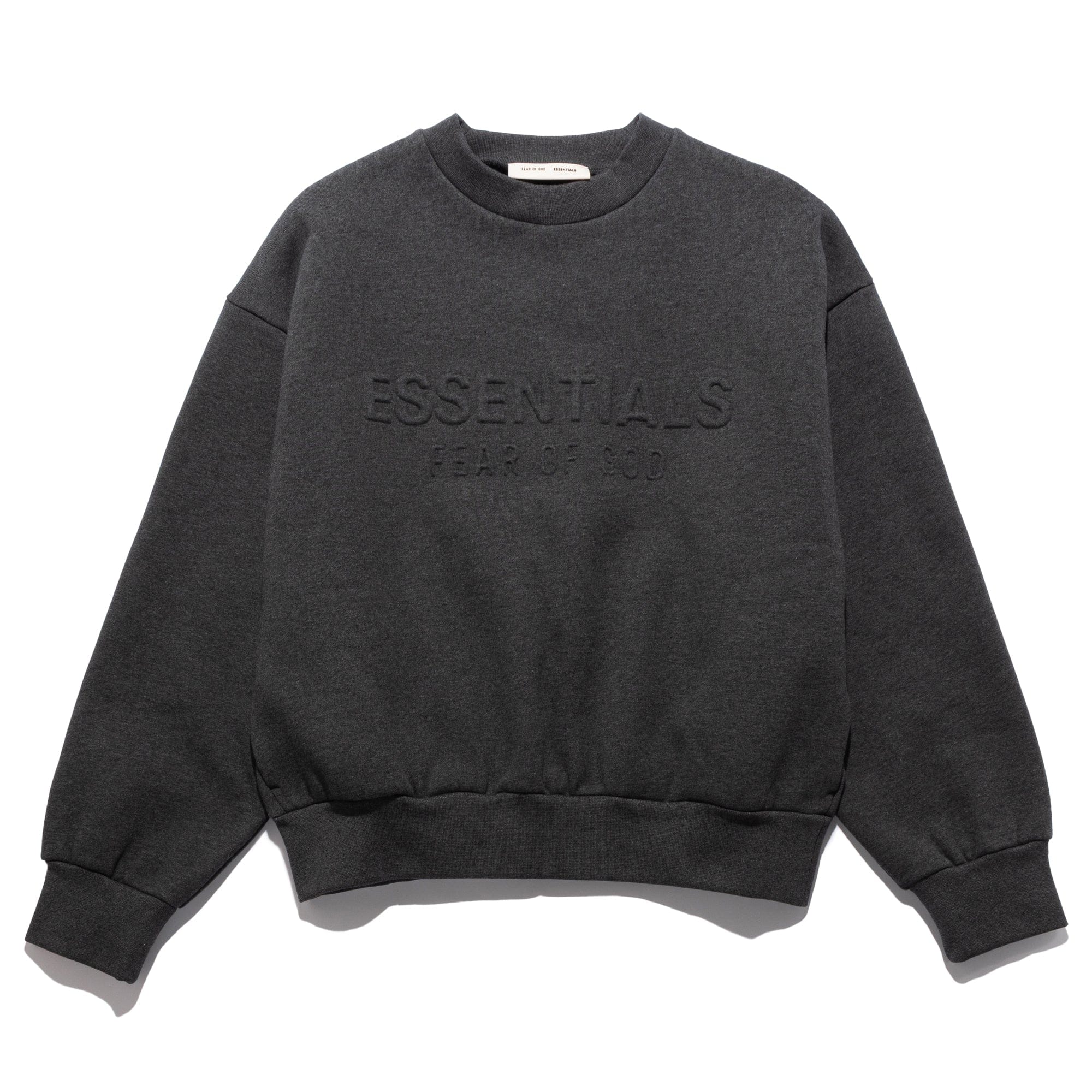 Fear of God Essentials Classic Crewneck Sweatshirt Charcoal Heather 192HO256551F