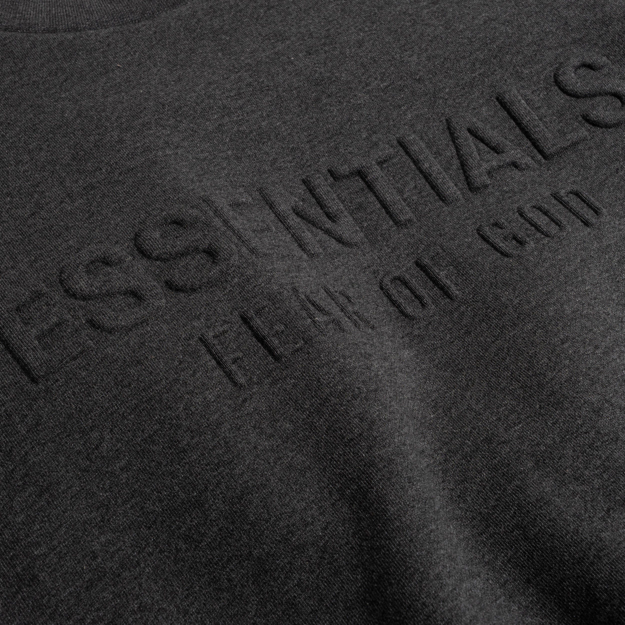 Fear of God Essentials Classic Crewneck Sweatshirt Charcoal Heather 192HO256551F