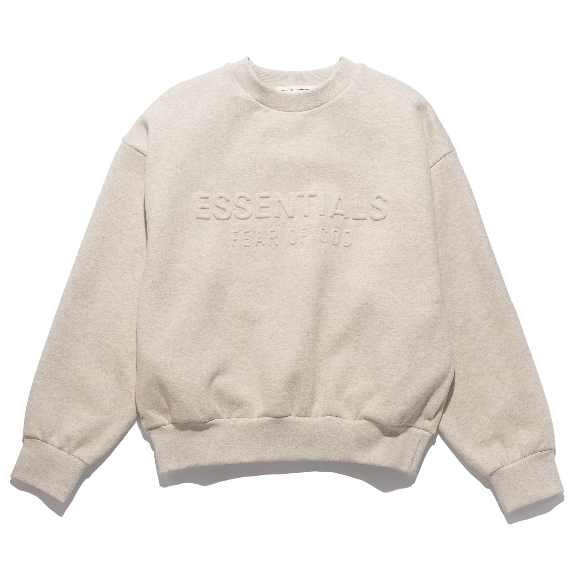 Fear of God Essentials Classic Crewneck Sweatshirt Oatmeal Heather 192HO256552F