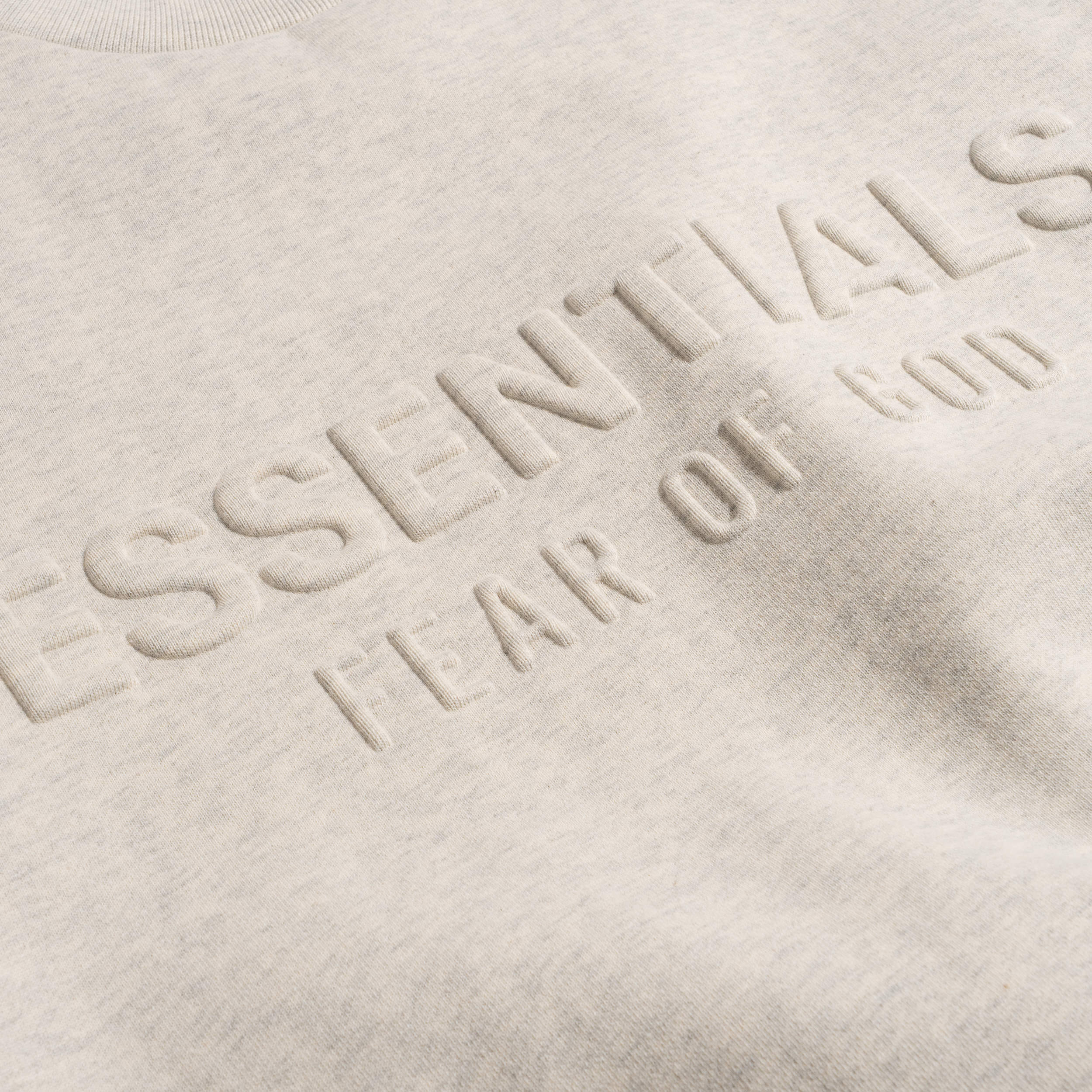 Fear of God Essentials Classic Crewneck Sweatshirt Oatmeal Heather 192HO256552F