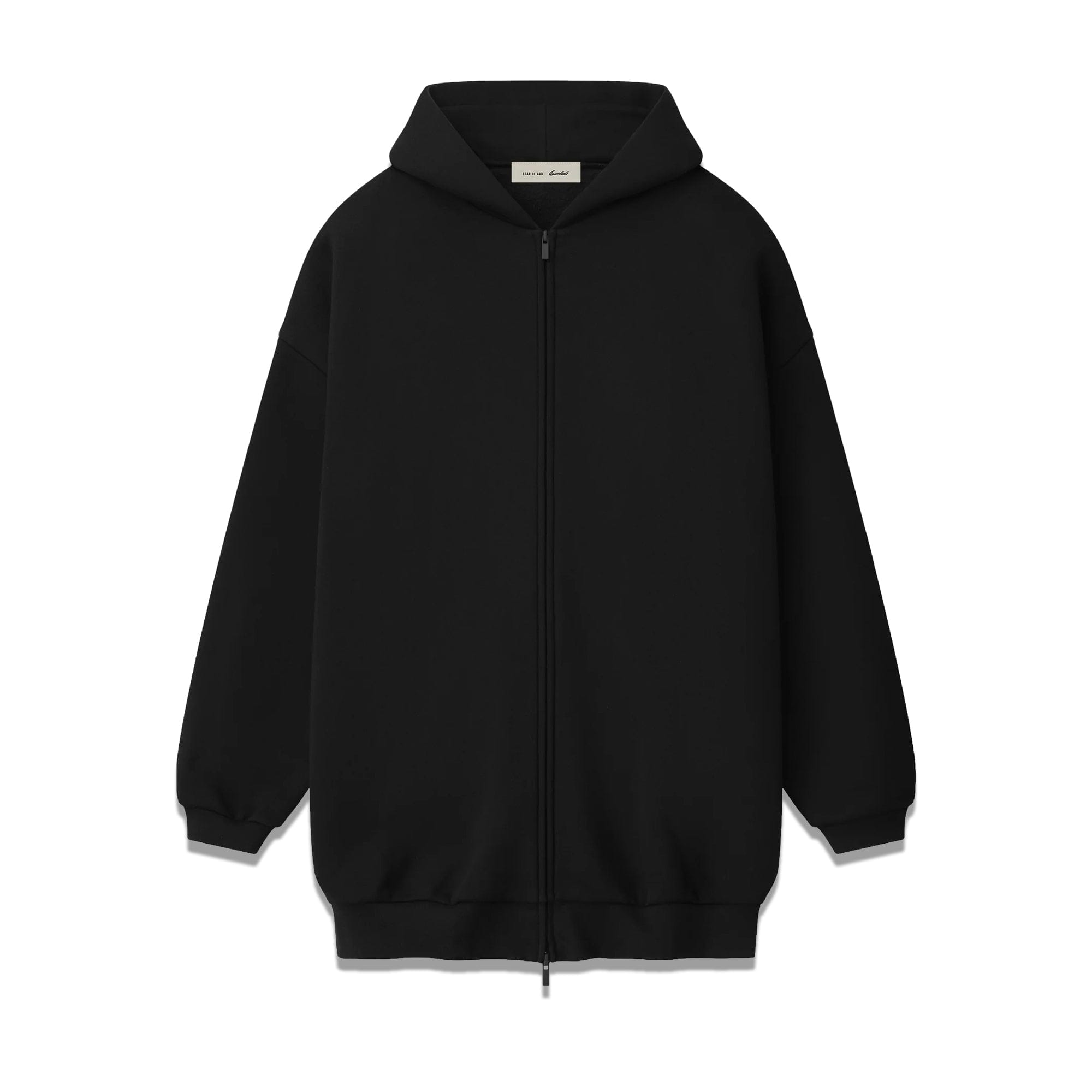 Fear of God Essentials Property Lounge Long Zip Hoodie Black 192SP266931F