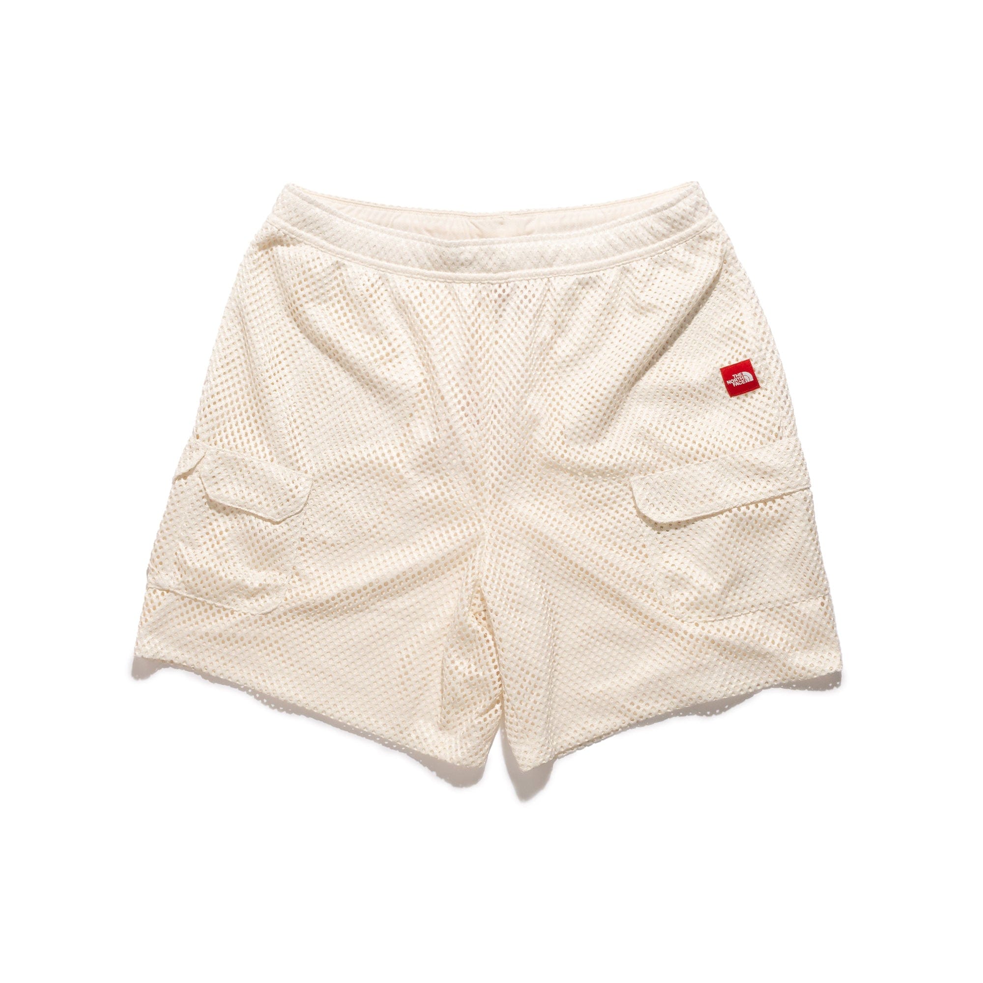 The North Face TNF Red Box Mesh Utility Shorts Dune NF0A8FPC