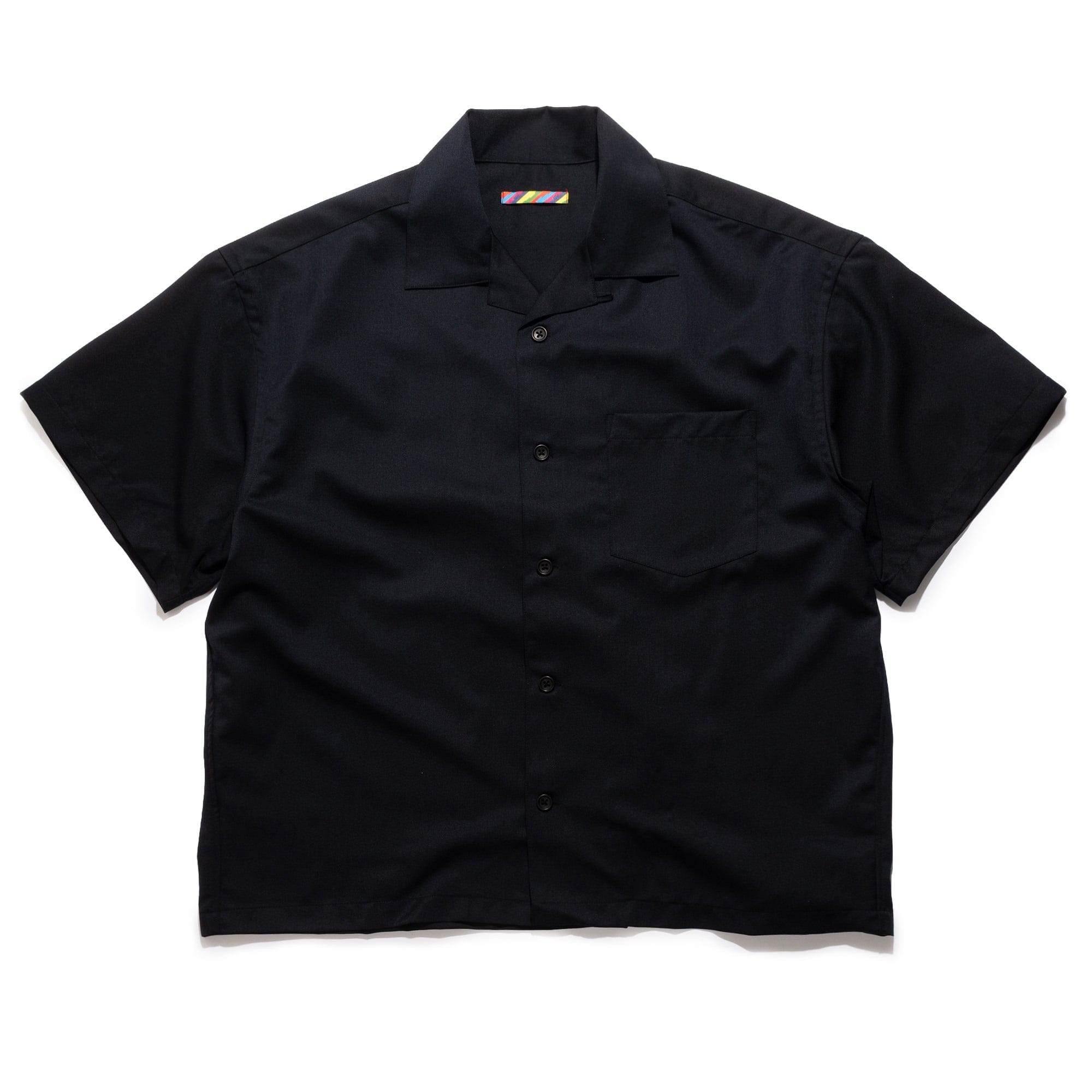 is-ness Open Shirt Navy 1007SSSH04-1
