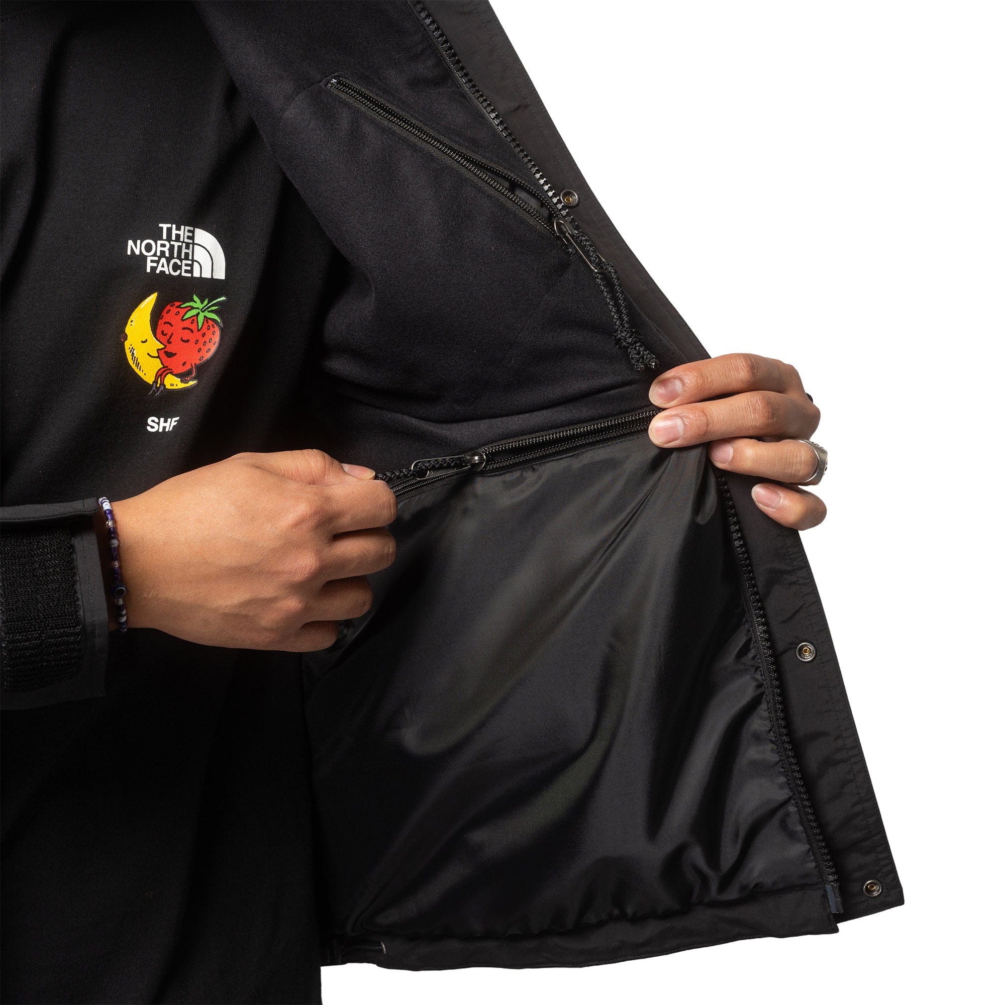 The North Face TNF x SHF Mountain Jacket Black NF0A8HHKJK31