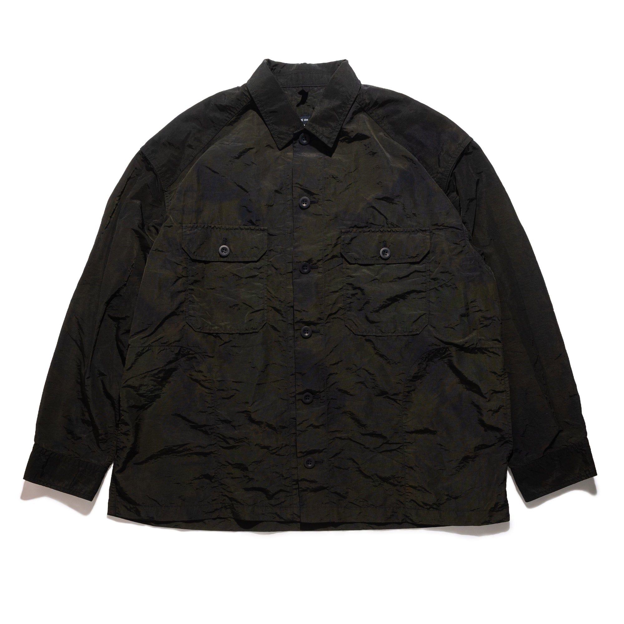CDG Homme CdGH Garment Dyed Crinkle Jacket Black HQ-J029-051-1
