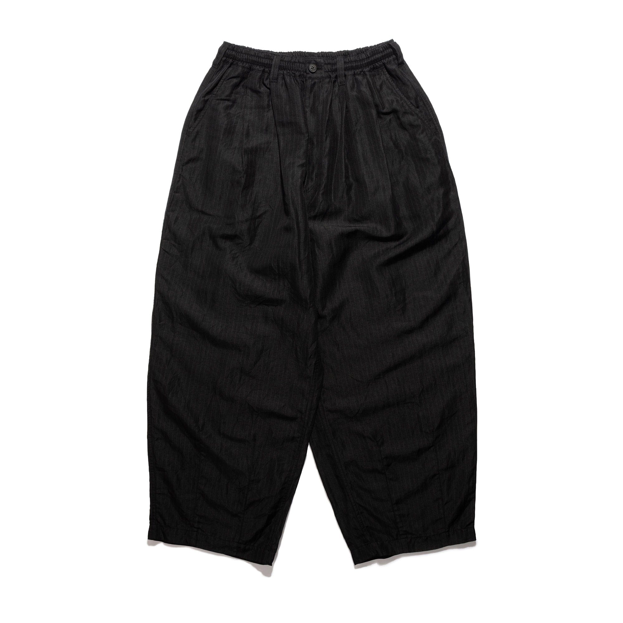 CDG Homme CdGH Linen Stripe Trouser Black HQ-P031-051-1