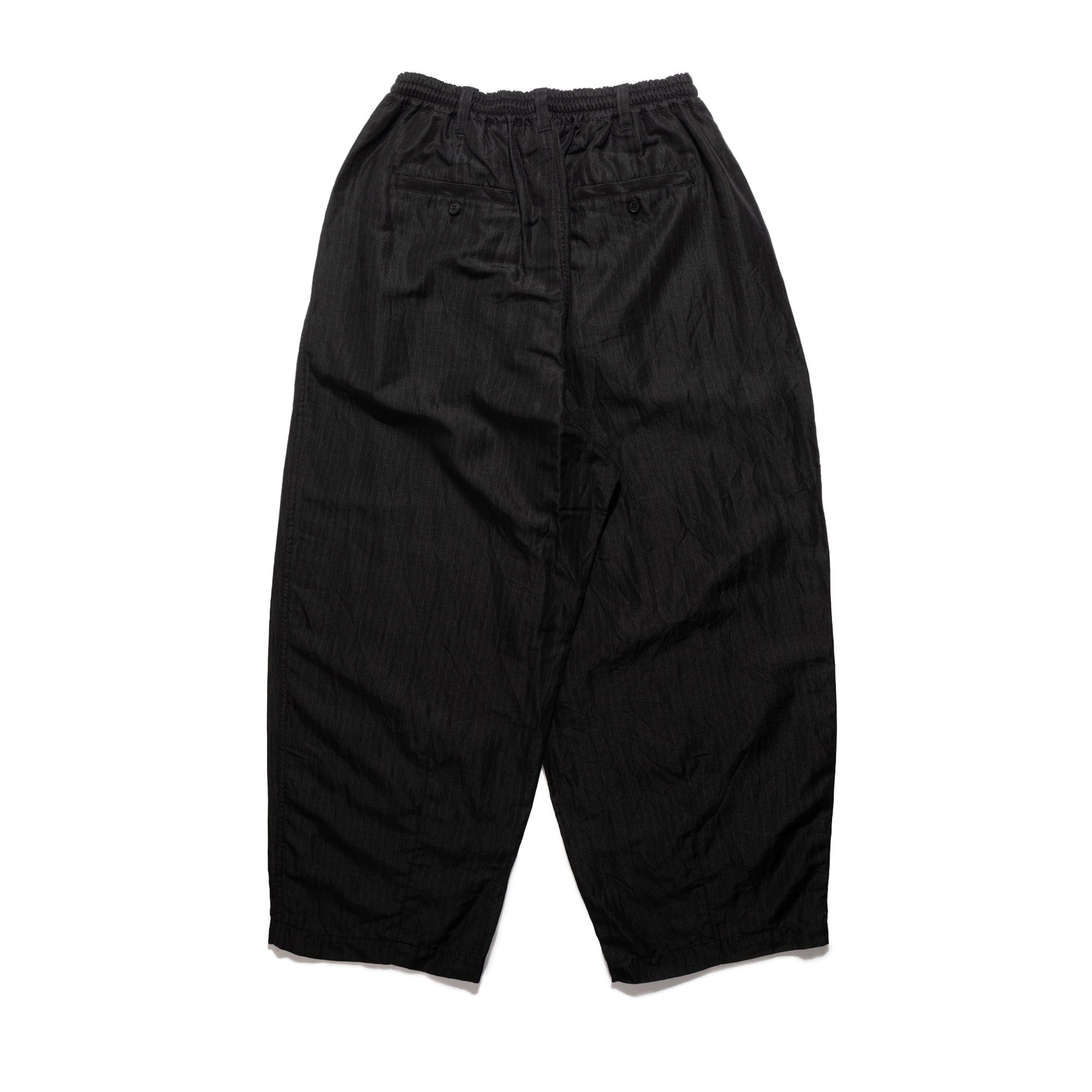 CDG Homme CdGH Linen Stripe Trouser Black HQ-P031-051-1