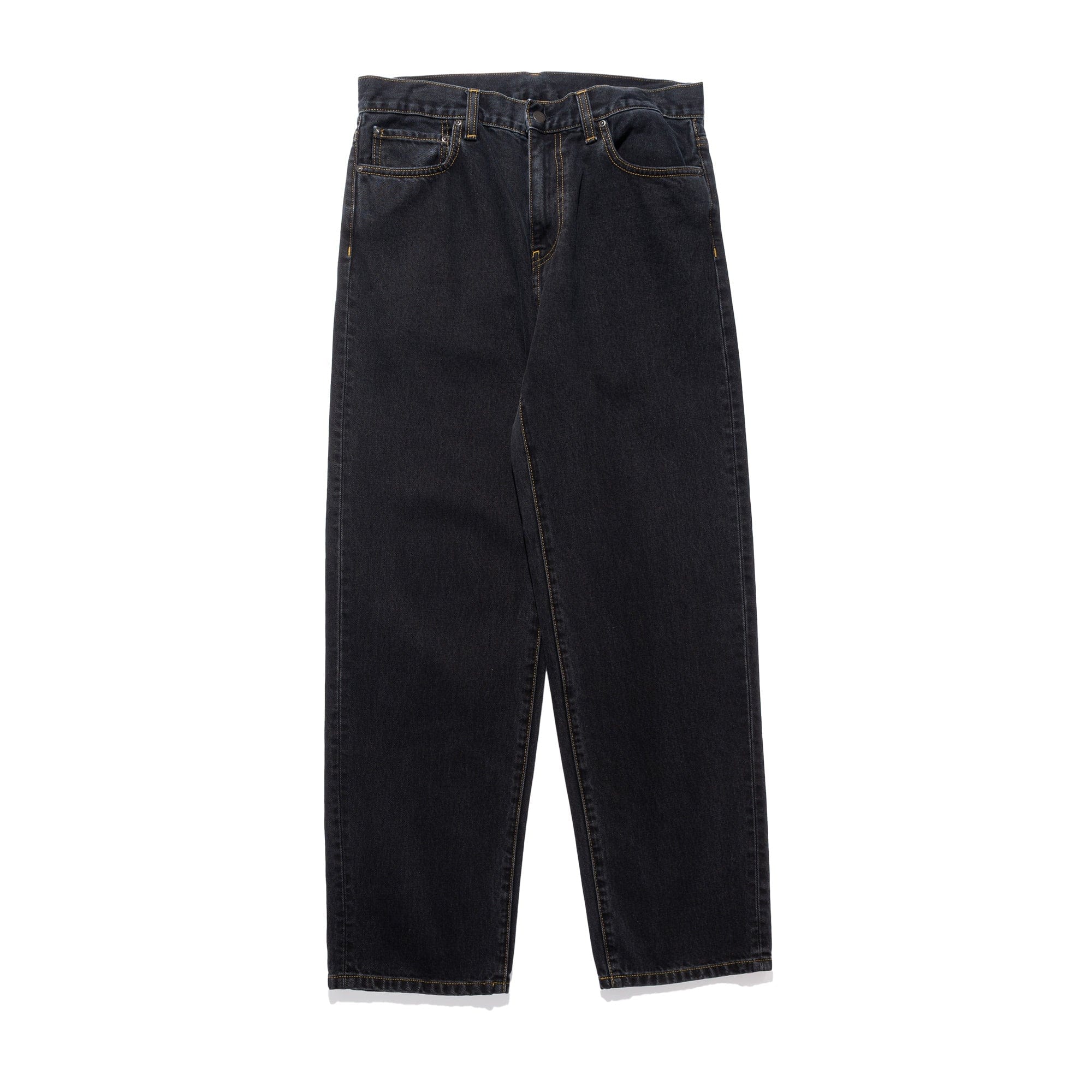 Carhartt WIP Aaron Pant Smith 13.5oz Denim Black Stone I034237