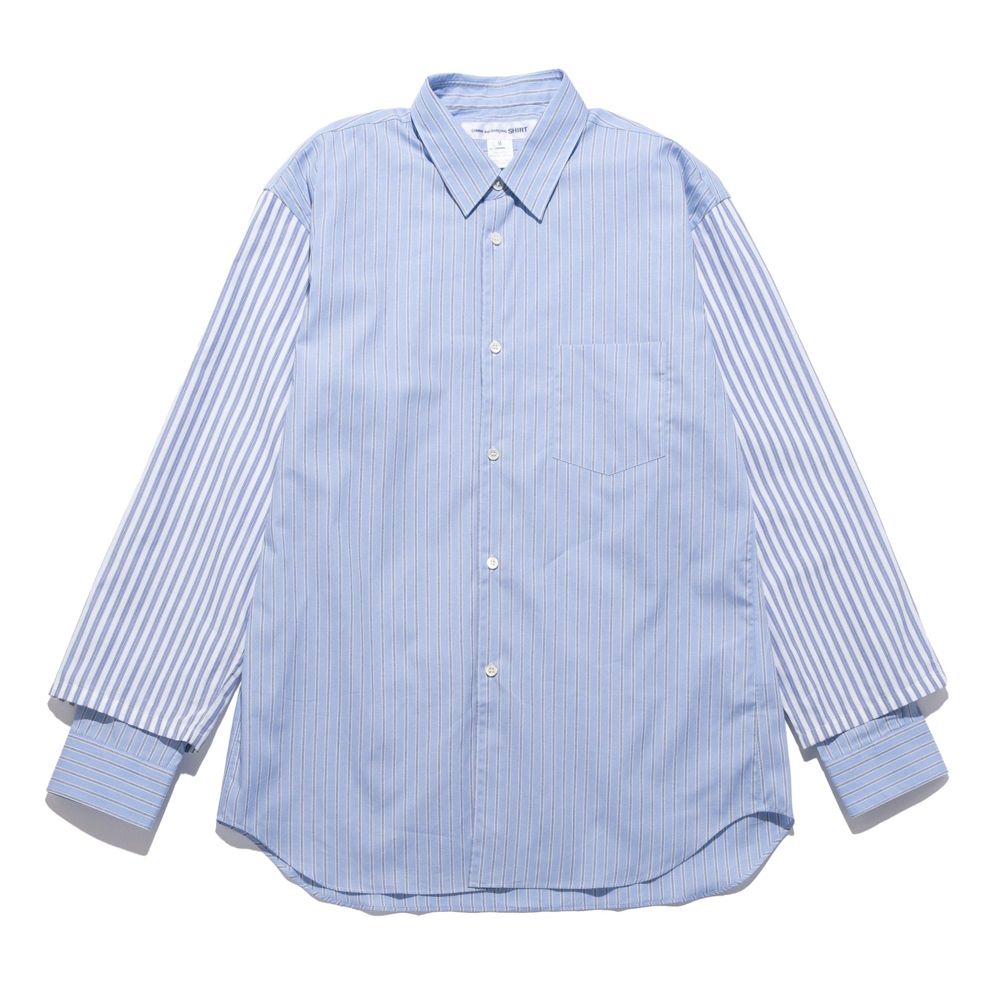 Comme Des Garcons SHIRT CDG Shirt Multi Stripe Shirt Blue FP-B039-W25