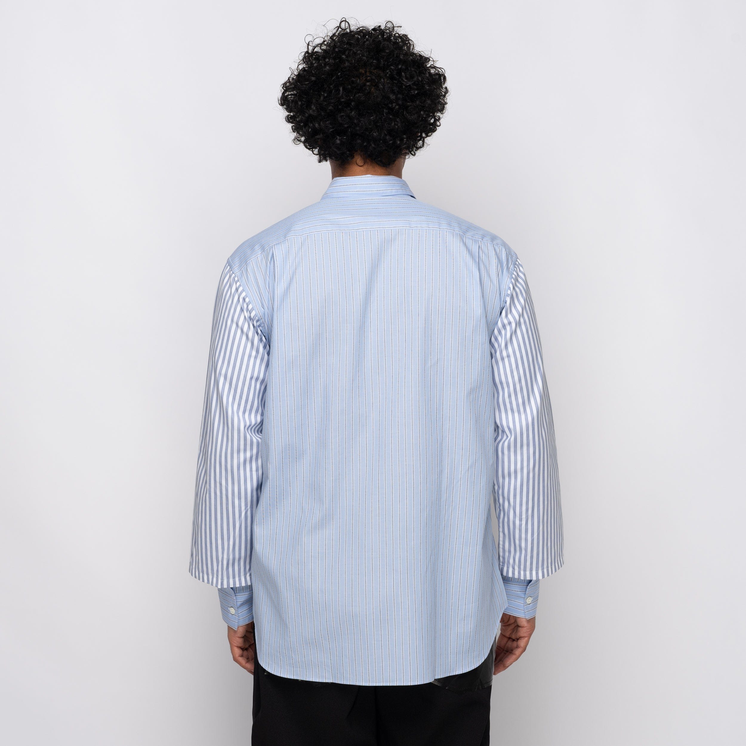 Comme Des Garcons SHIRT CDG Shirt Multi Stripe Shirt Blue FP-B039-W25