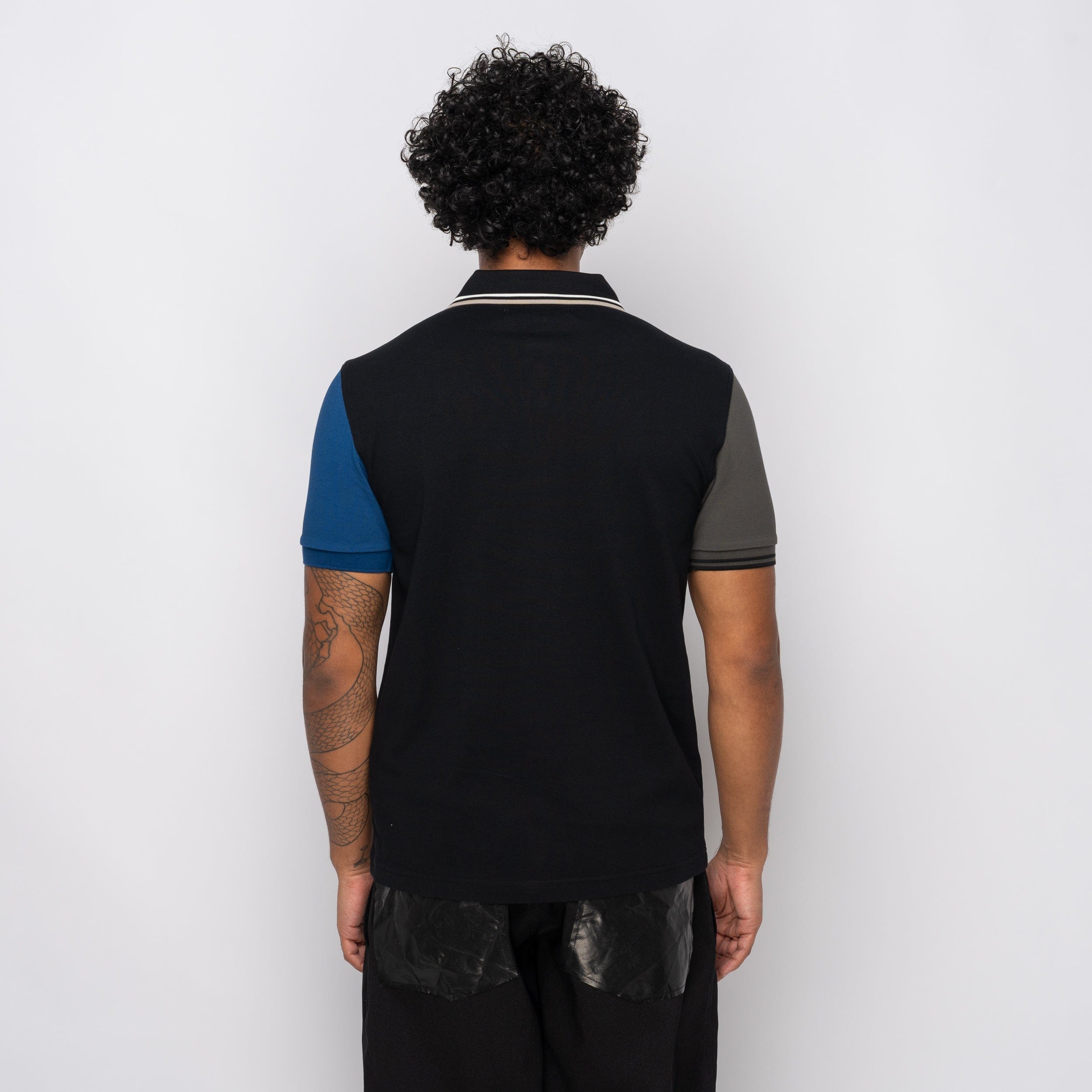 Comme Des Garcons SHIRT CDG Shirt x Fred Perry S/S Polo Shirt Black/Grey FP-T501-W25