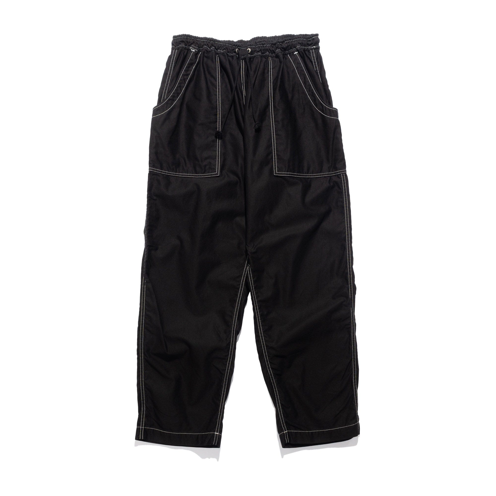 CDG Homme CdGH Top Stitch Drawcord Trouser Black HP-P018-051-1