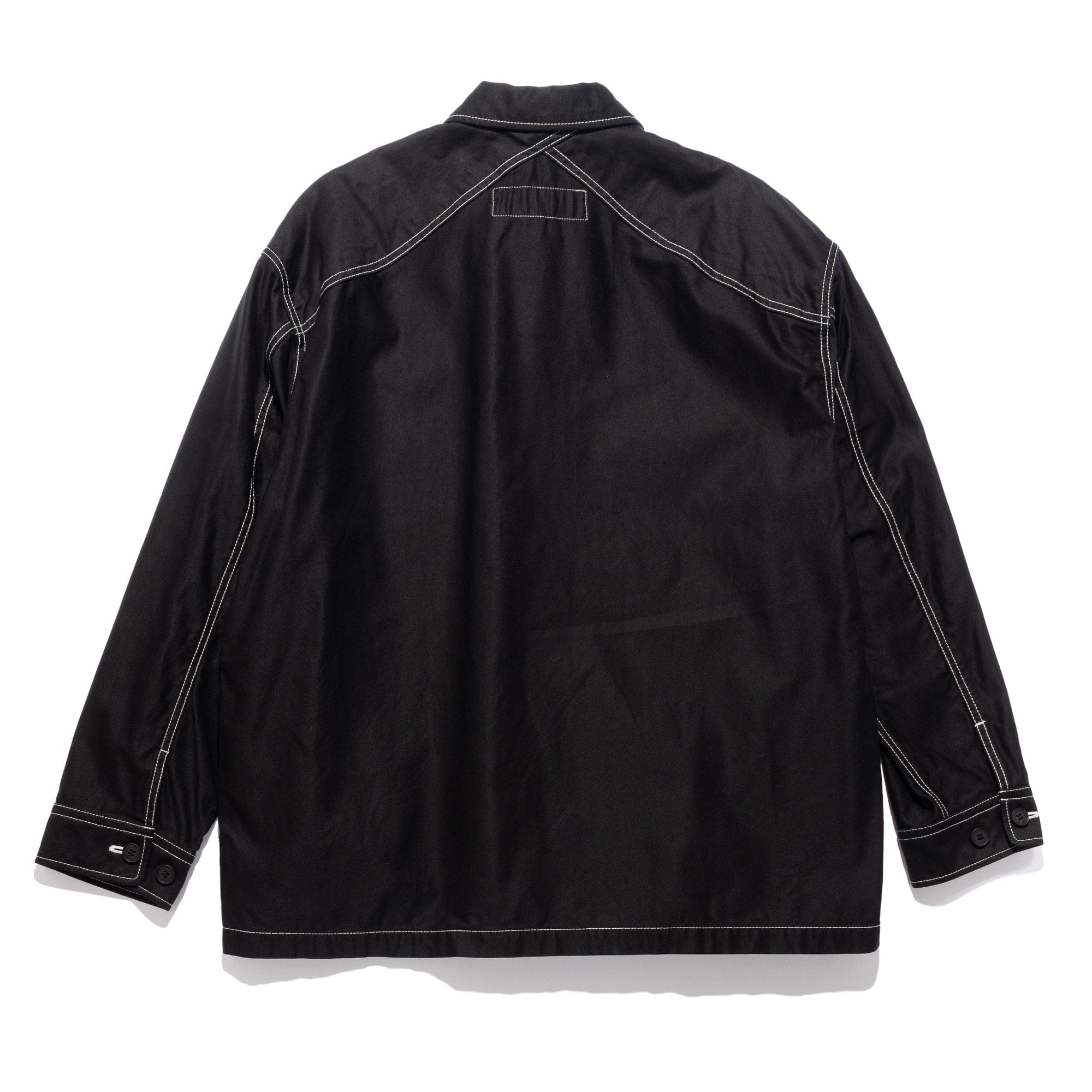 CDG Homme CdGH Top Stitch Overshirt Jacket Black HP-J015-051-1