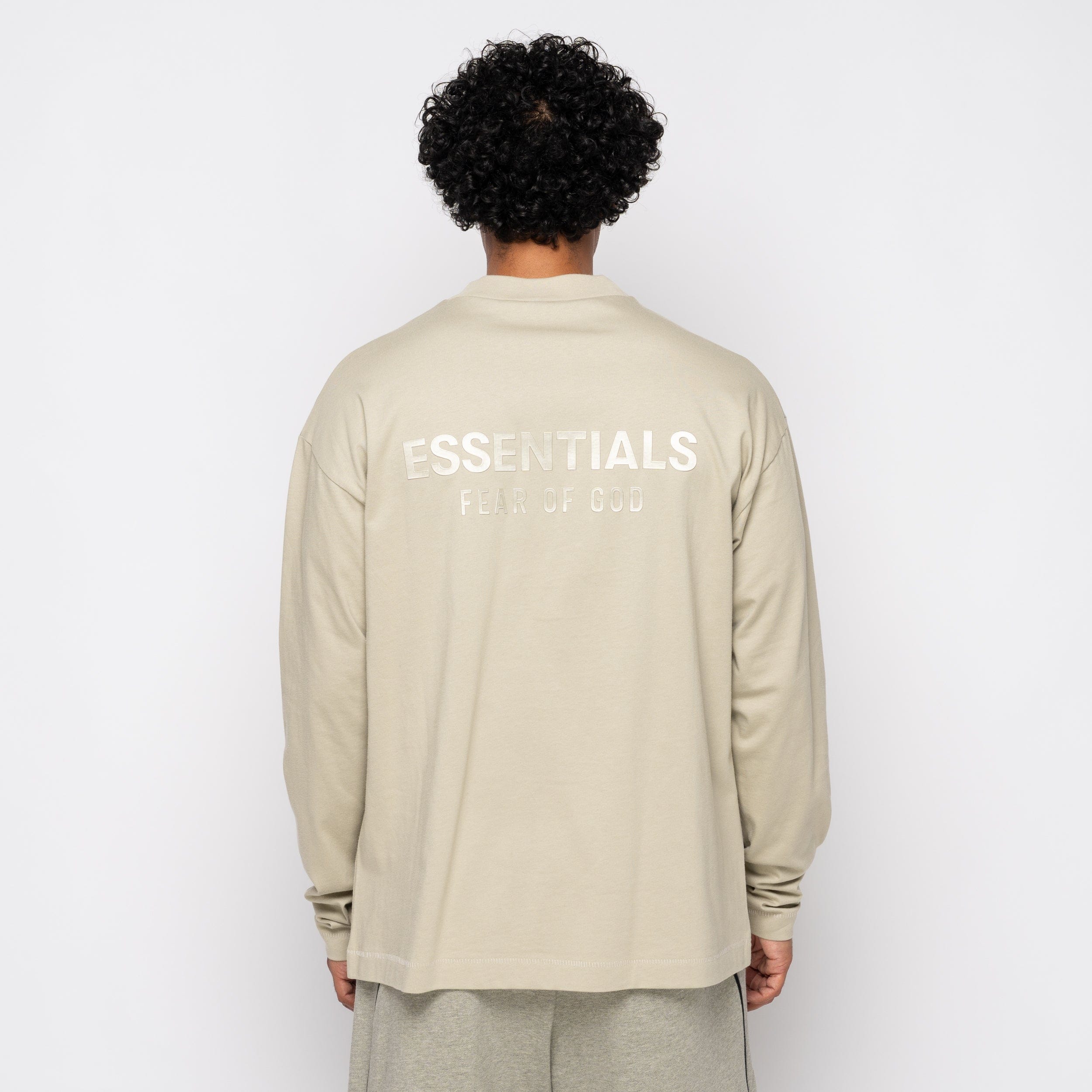 Fear of God Essentials Classic Long Sleeve Tee Abbey Stone 125SP254206F