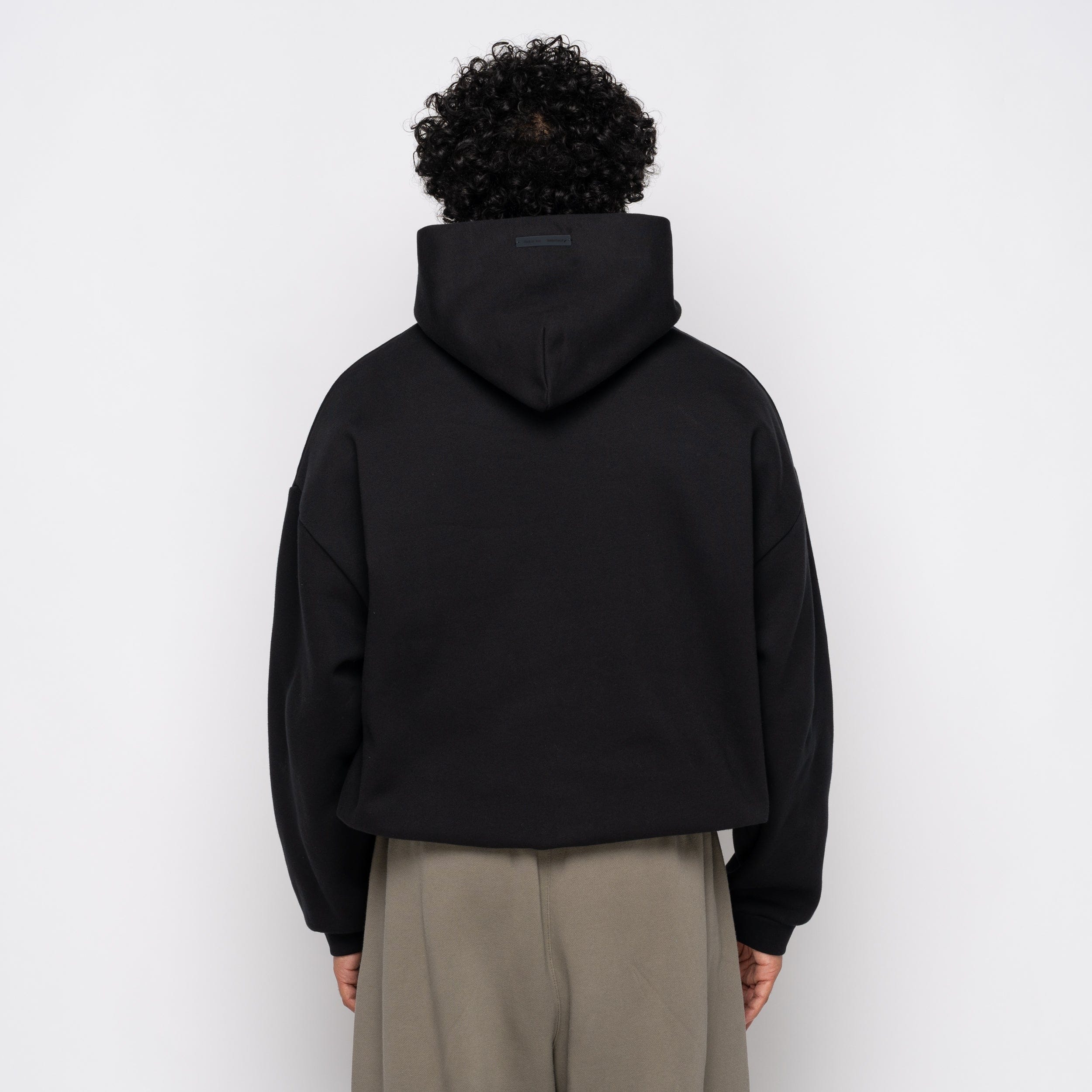 Fear of God Essentials 90's Fit Fleece Hoodie Jet Black 192SP256210F