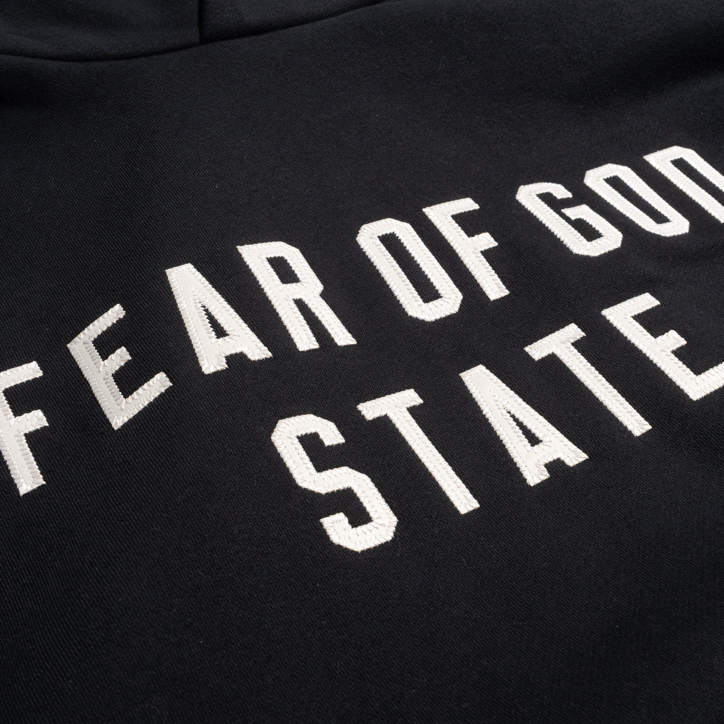 Fear of God Essentials 90's Fit Fleece Hoodie Jet Black 192SP256210F