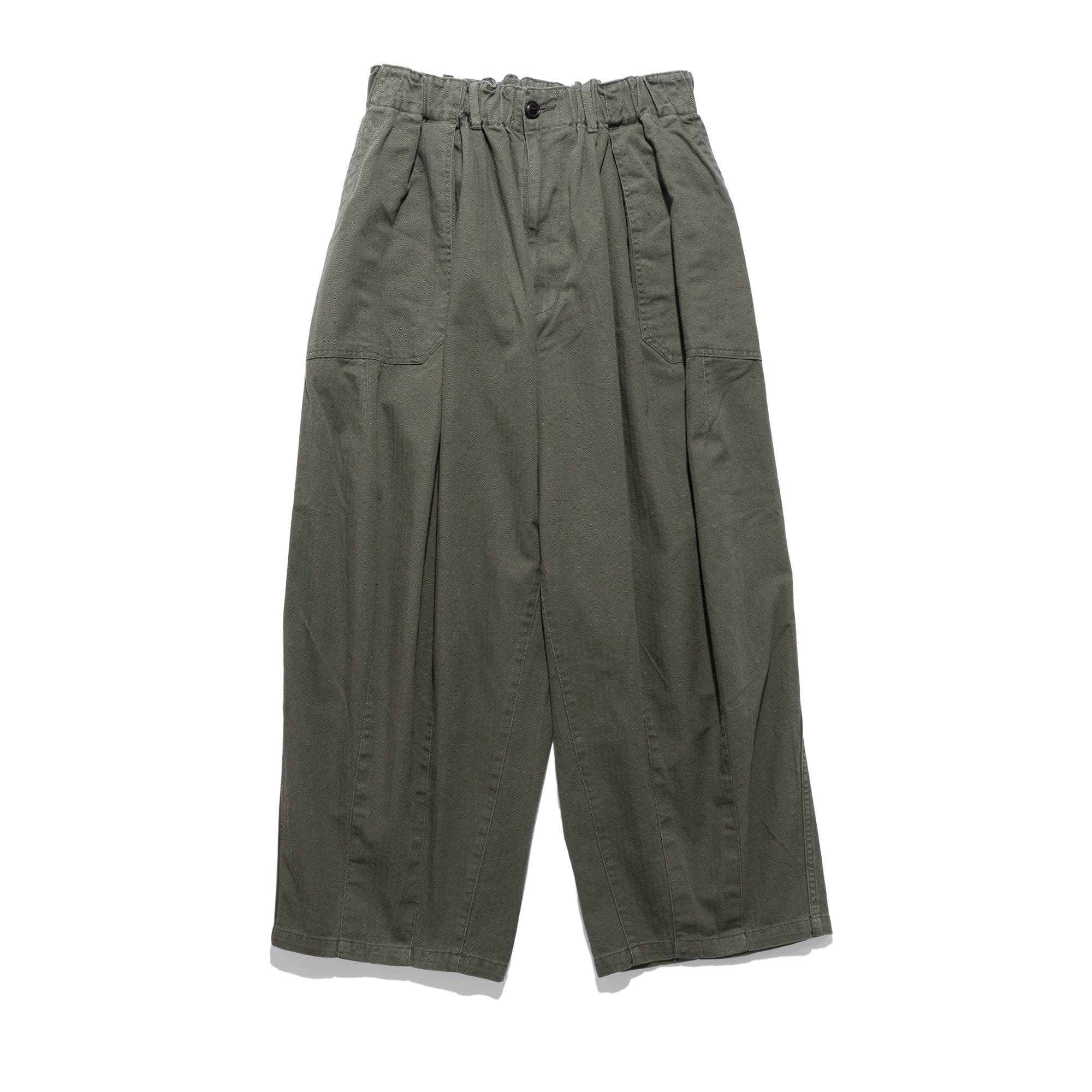 is-ness Herringbone Balloon Baker Pants Khaki 1006SSBALOONPT01