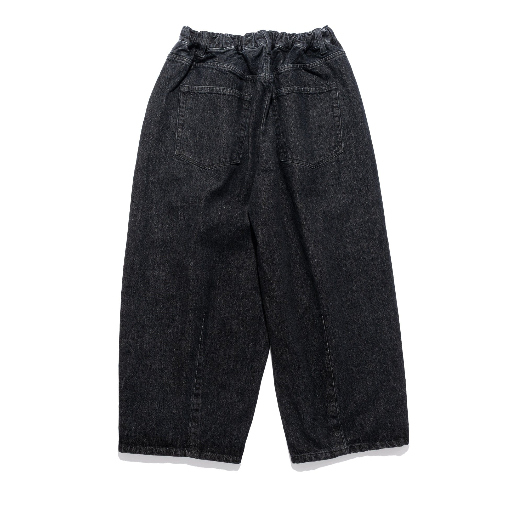 is-ness 5PK Balloon Pants Enzyme Wash Black 1006AWBALOON5PK01-1