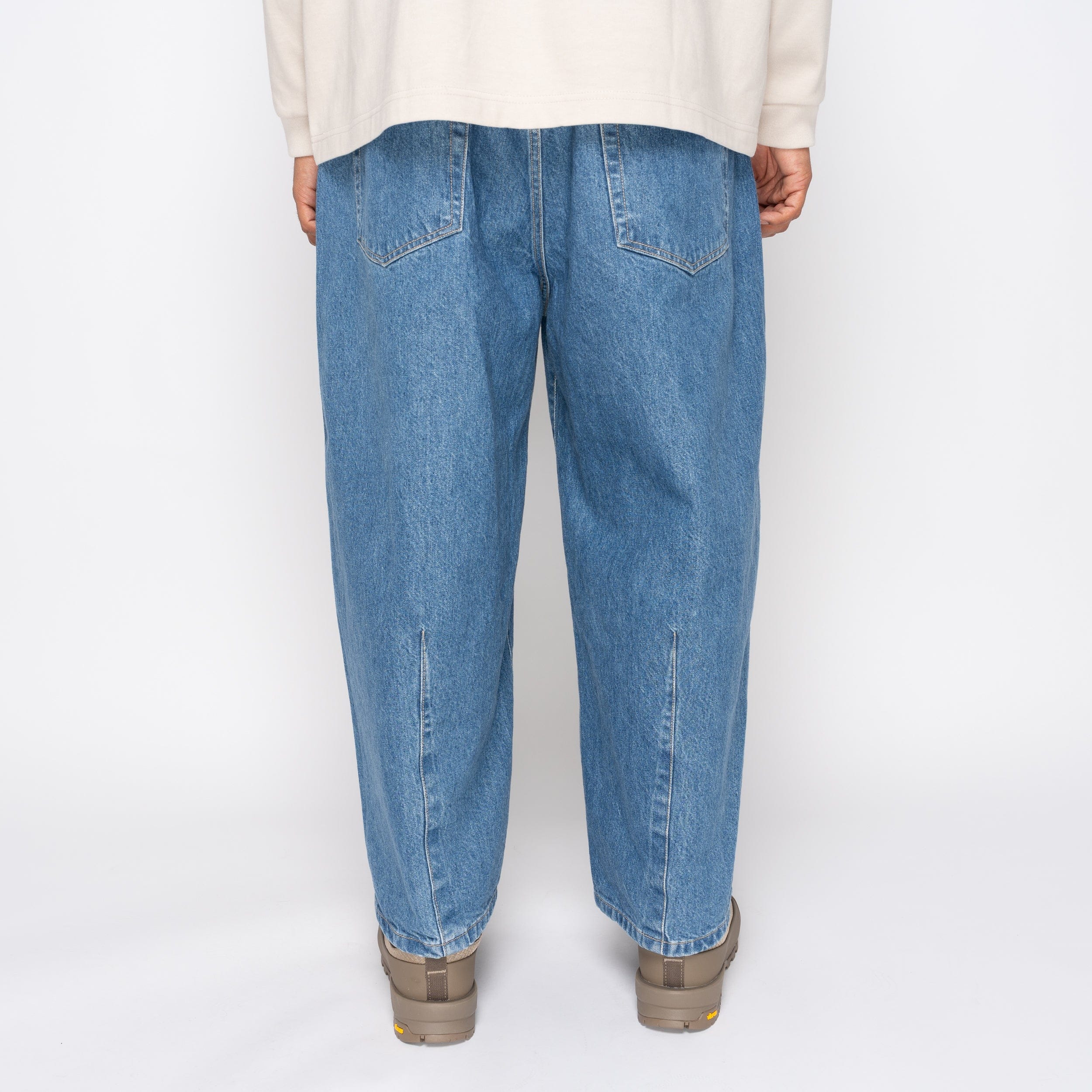 is-ness 5PK Balloon Pants Enzyme Wash Indigo 1006AWBALOON5PK01-1