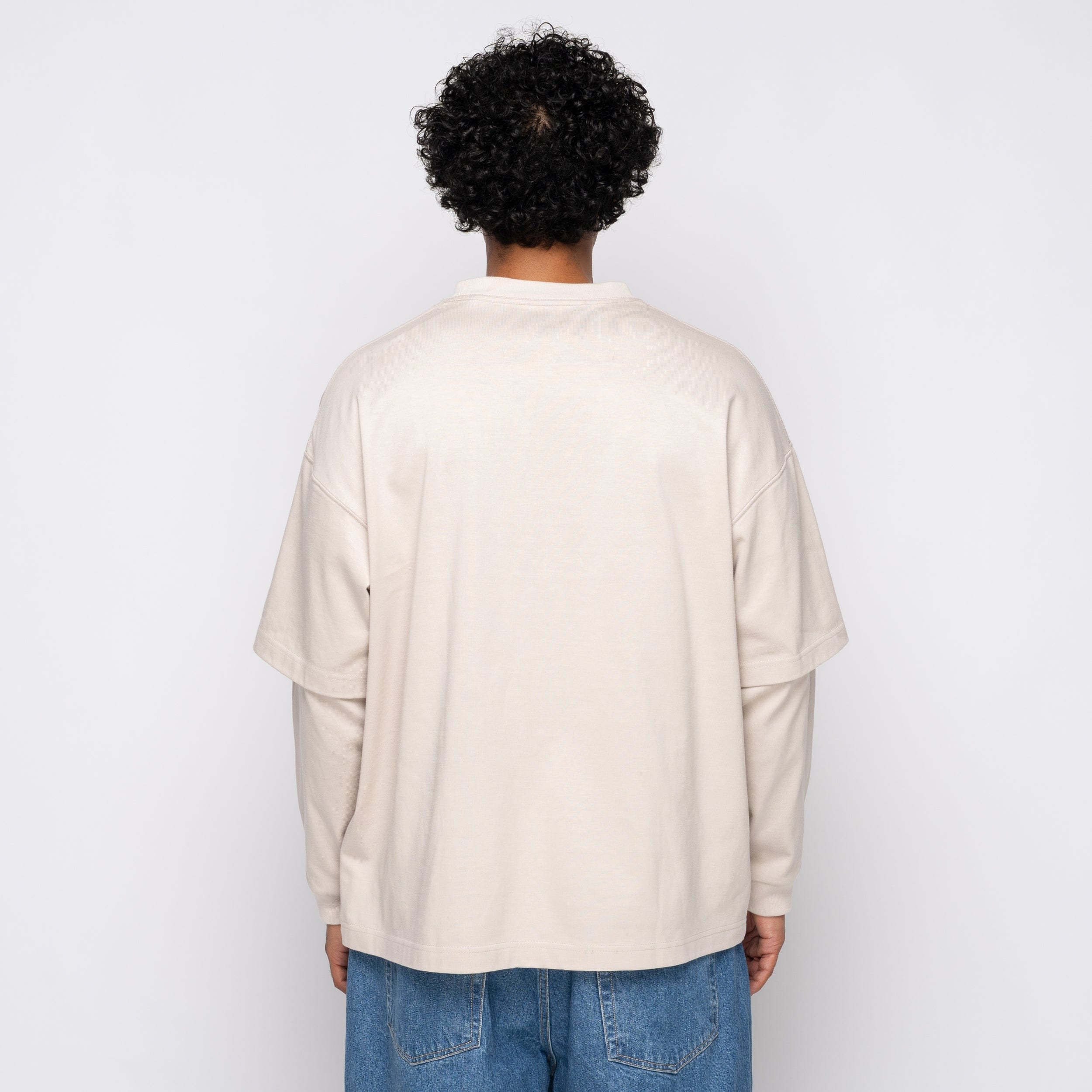 is-ness Layered LS Tee Greige 1007AWCS01