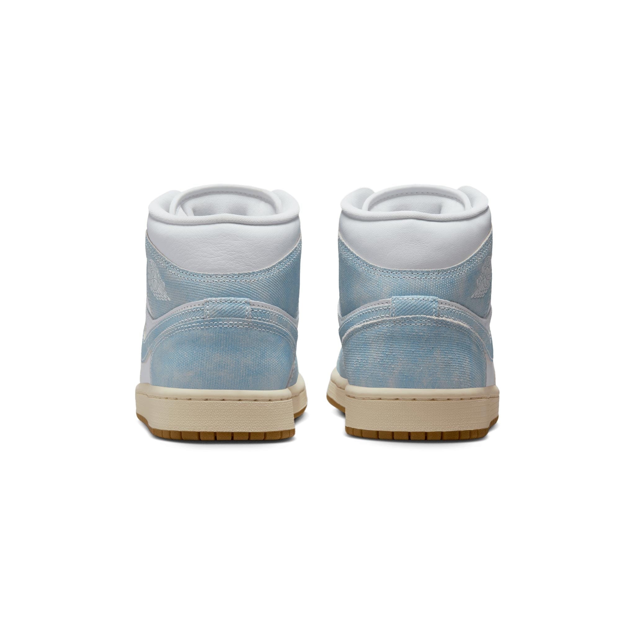 Air Jordan Women Women's Air Jordan 1 Mid SE WHITE/WORN BLUE-SAIL-GUM LIGHT BROWN HQ2005-100