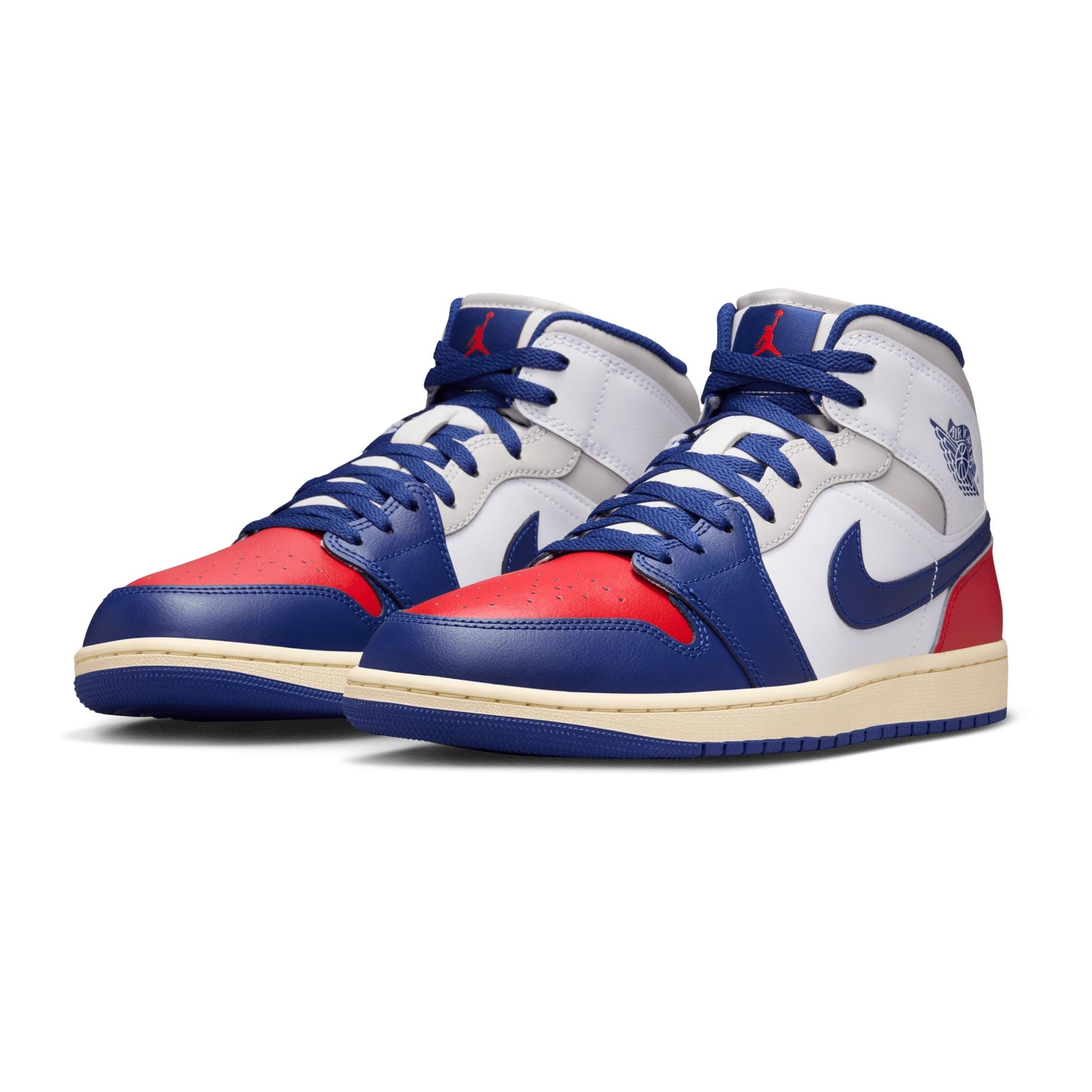 Air Jordan 1 Mid WHITE/DEEP ROYAL BLUE-UNIVERSITY RED DQ8426-102