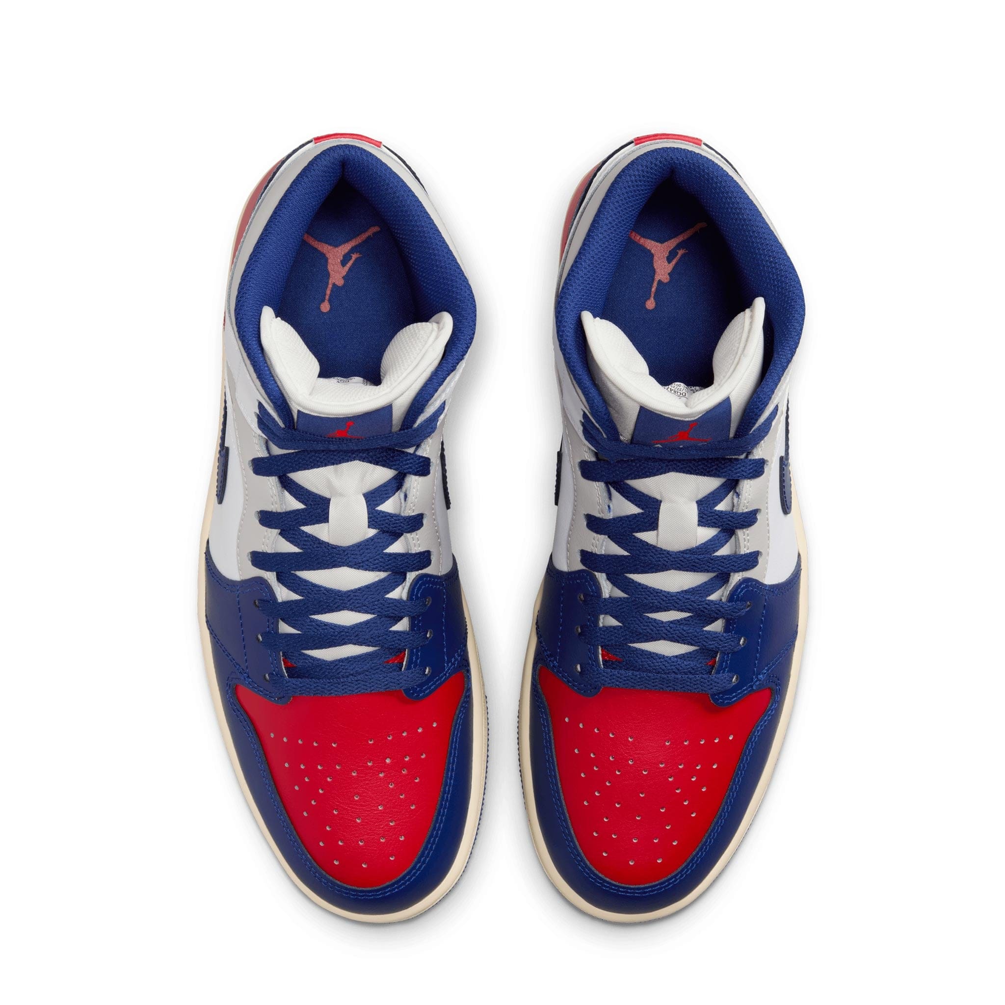 Air Jordan 1 Mid WHITE/DEEP ROYAL BLUE-UNIVERSITY RED DQ8426-102