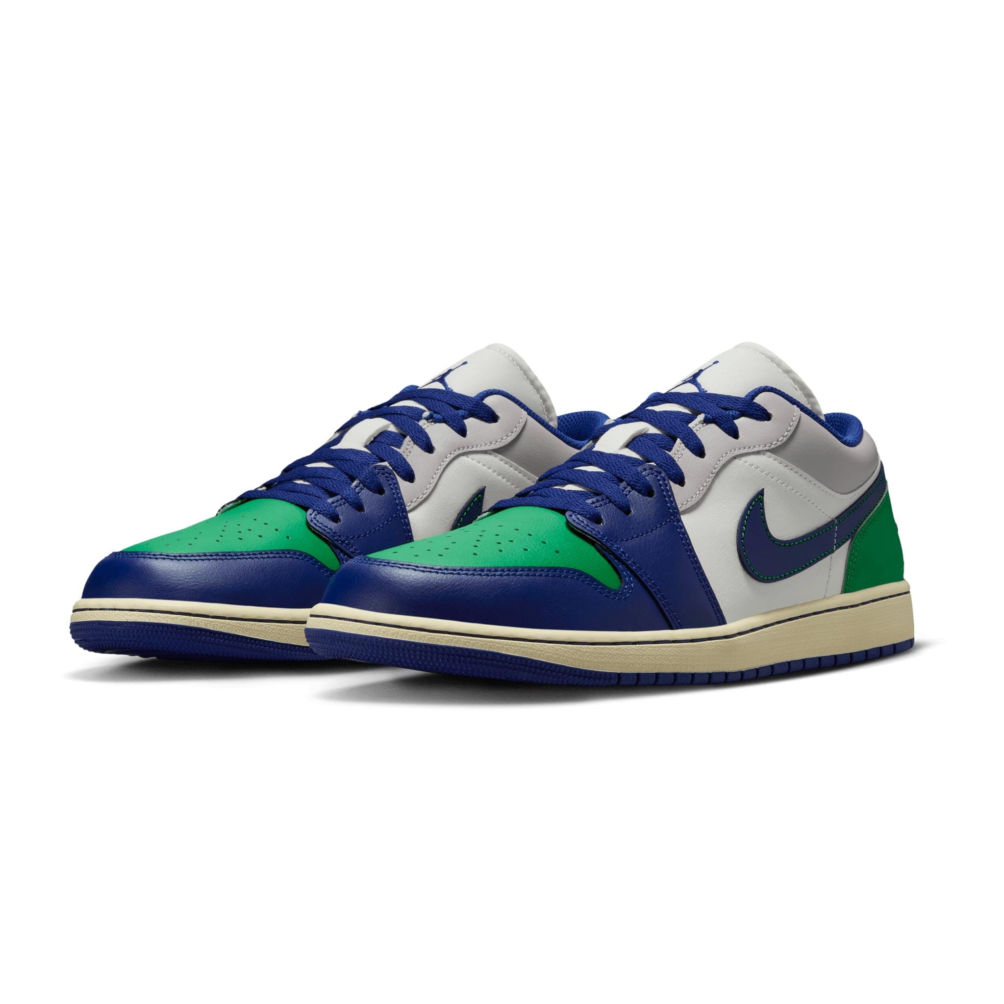Air Jordan 1 Low SAIL/DEEP ROYAL BLUE-STADIUM GREEN 553558-147
