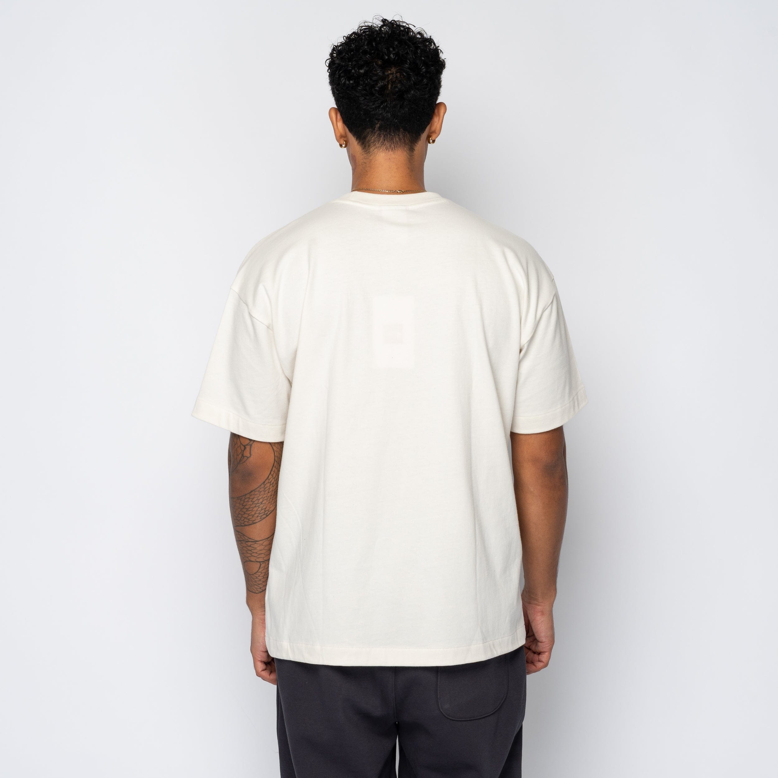 The North Face TNF Red Box S/S Tee White Dune NF0A8EG5