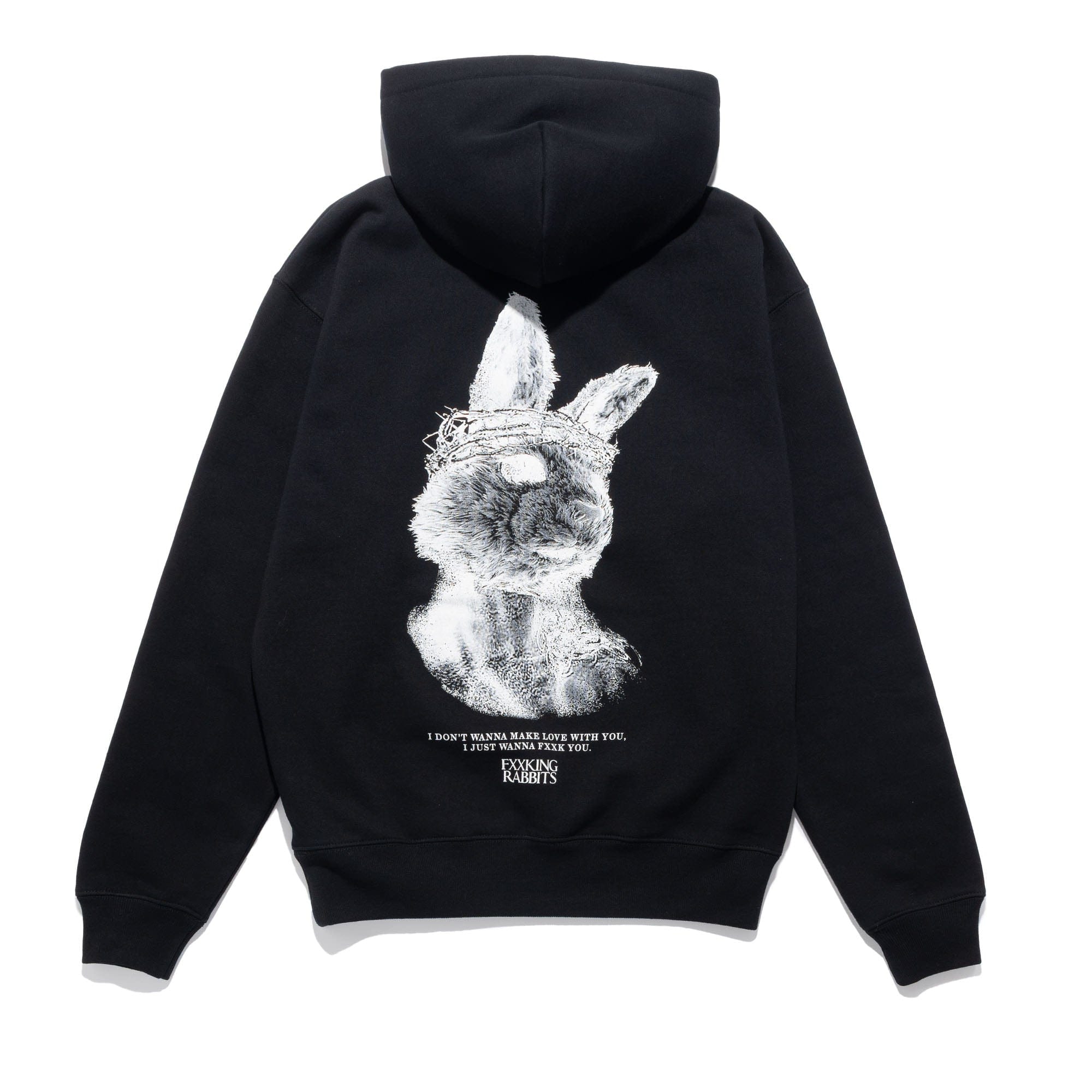 FR2 Rabbit Jesus Hoodie Black FRC3600