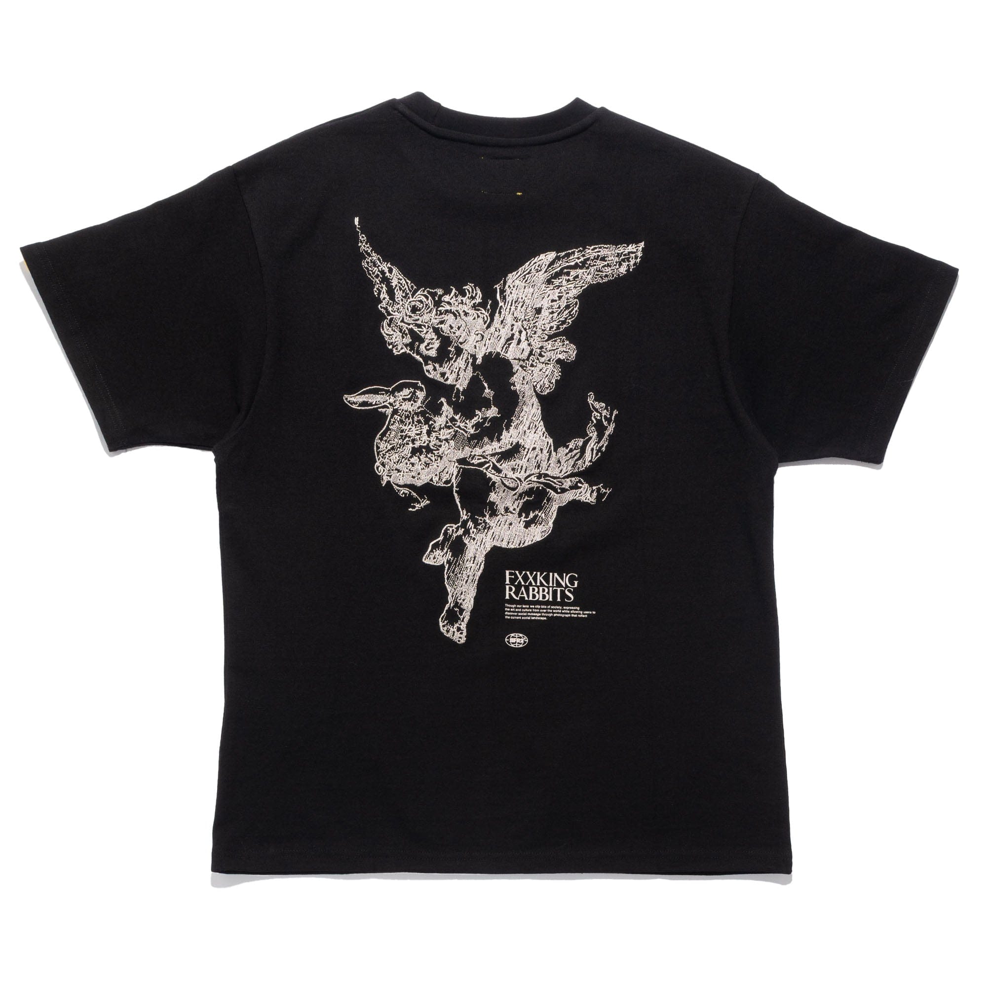 FR2 Embroidery Angel Tee Black FRC3659