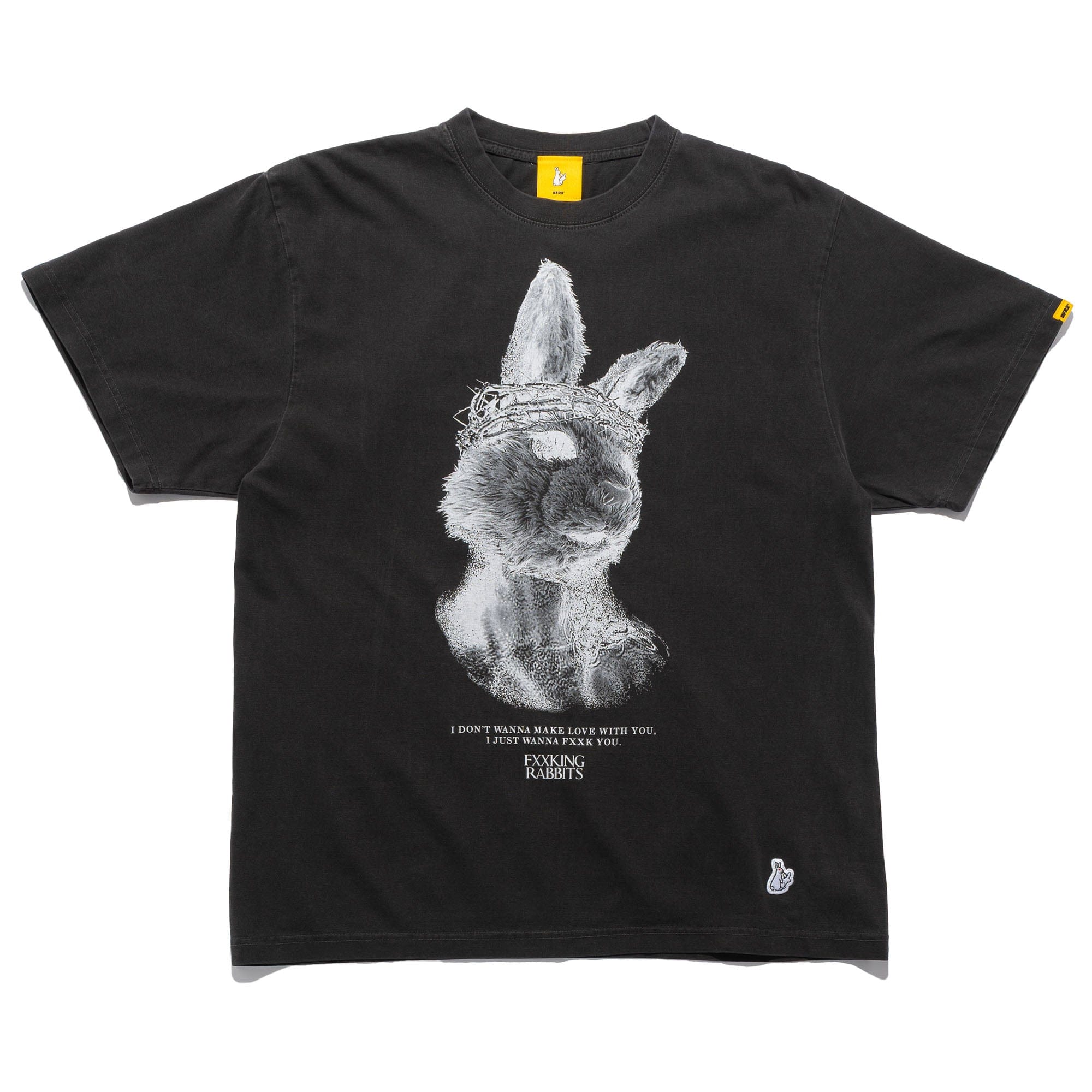 FR2 Rabbit Jesus Tee Black FRC3655