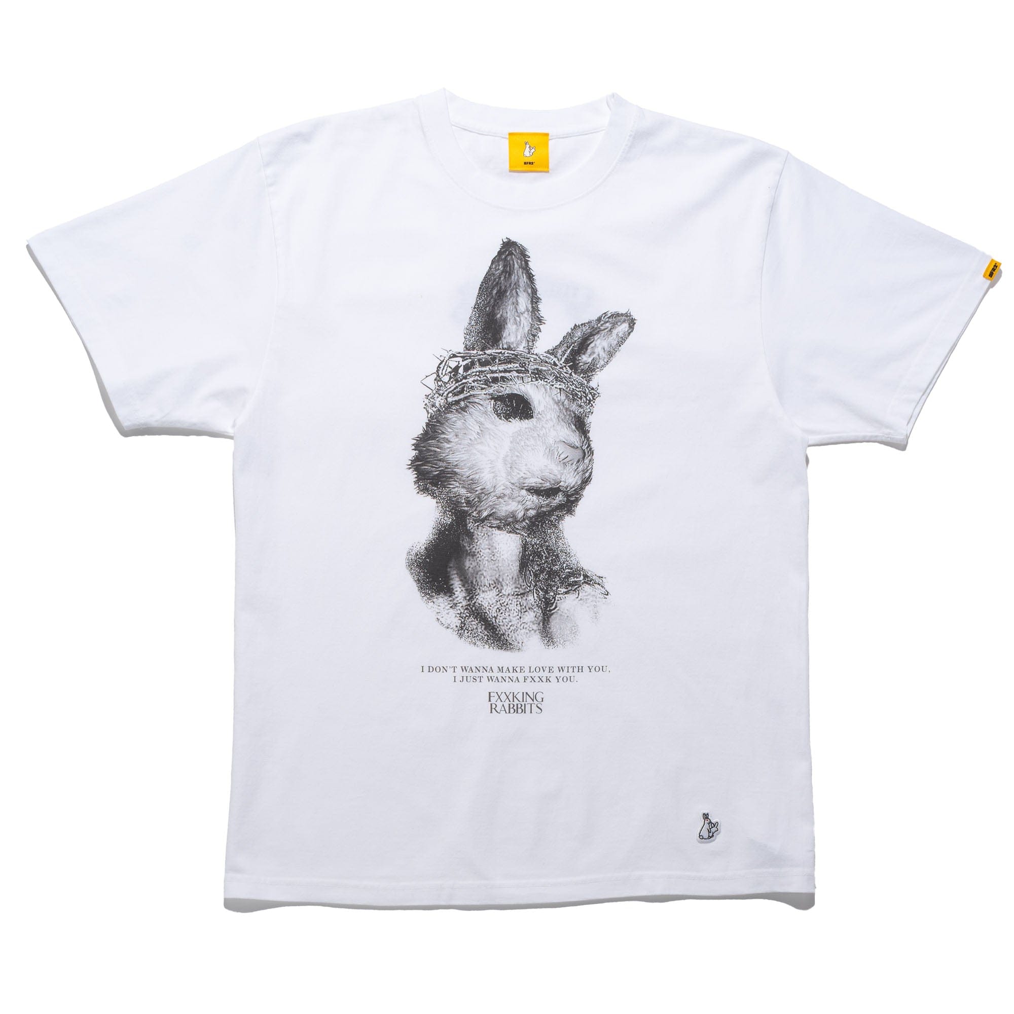 FR2 Rabbit Jesus Tee White FRC3655
