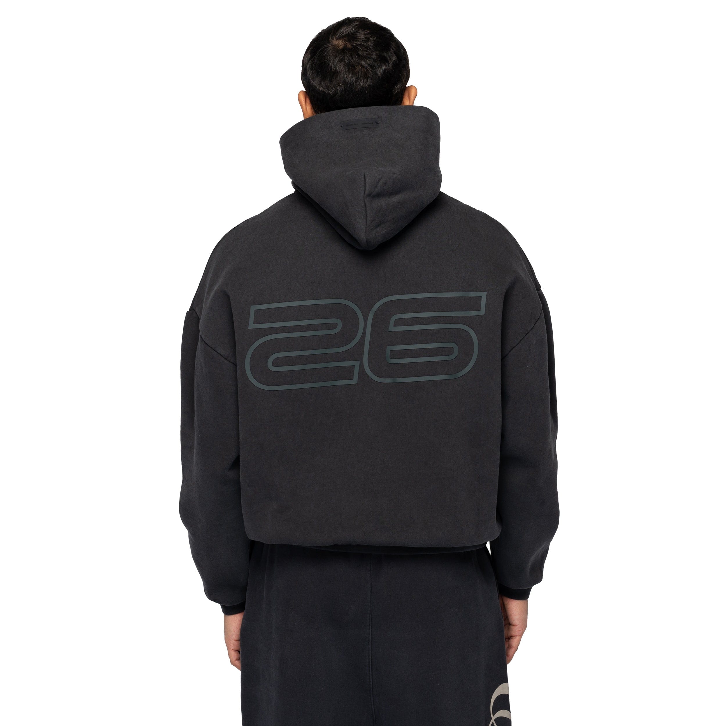 Fear of God Essentials 90s Pullover Hoodie Vintage Black 192HO256564F