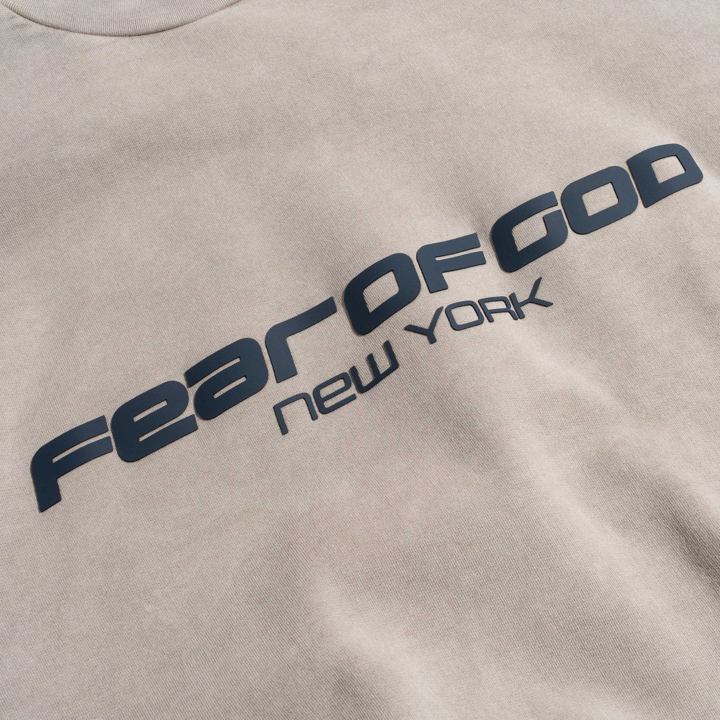 Fear of God Essentials Cropped Relaxed Sweatshirt New York Smoke Grey 192HO256891F