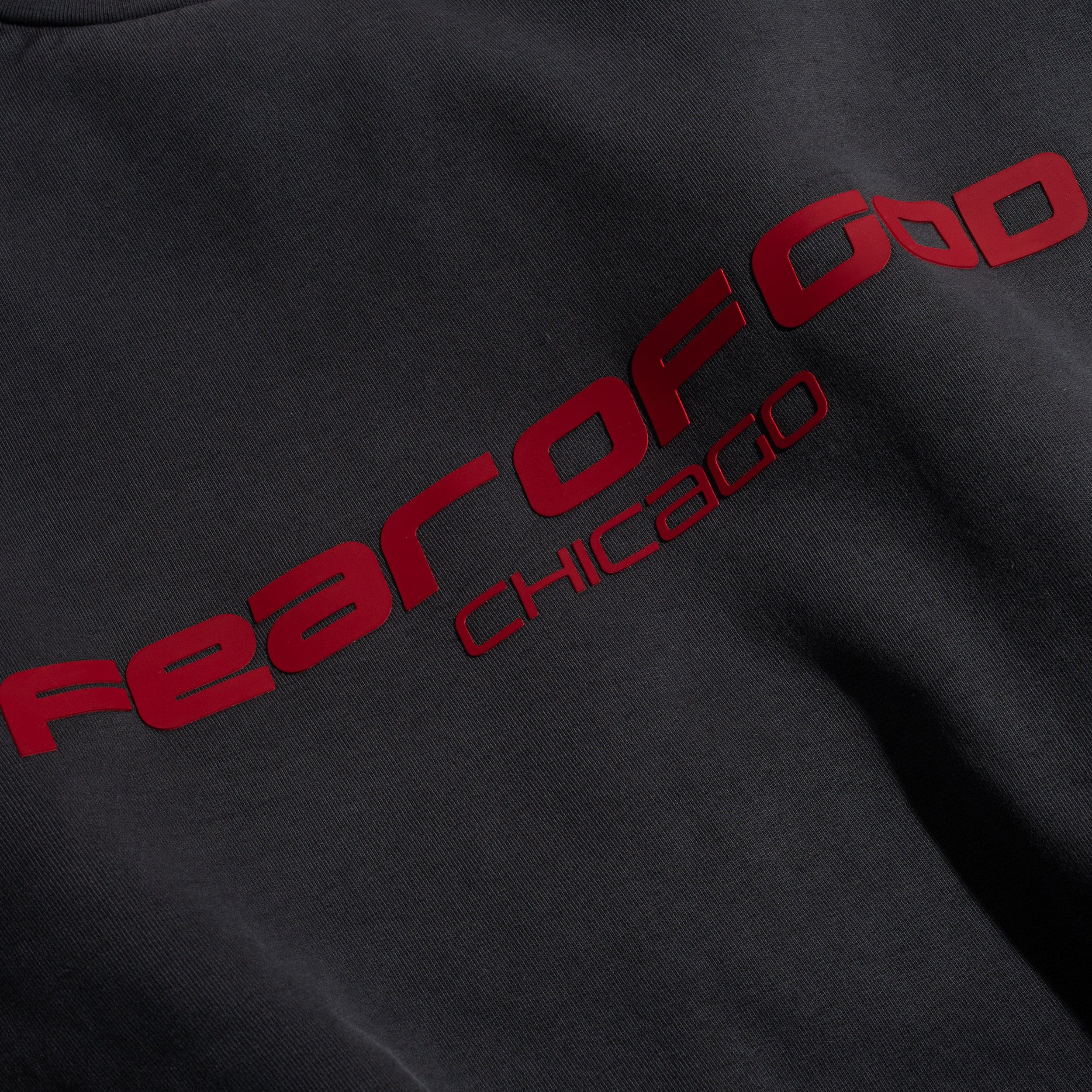 Fear of God Essentials Cropped Relaxed Sweatshirt Chicago Iron Grey 192HO256892F