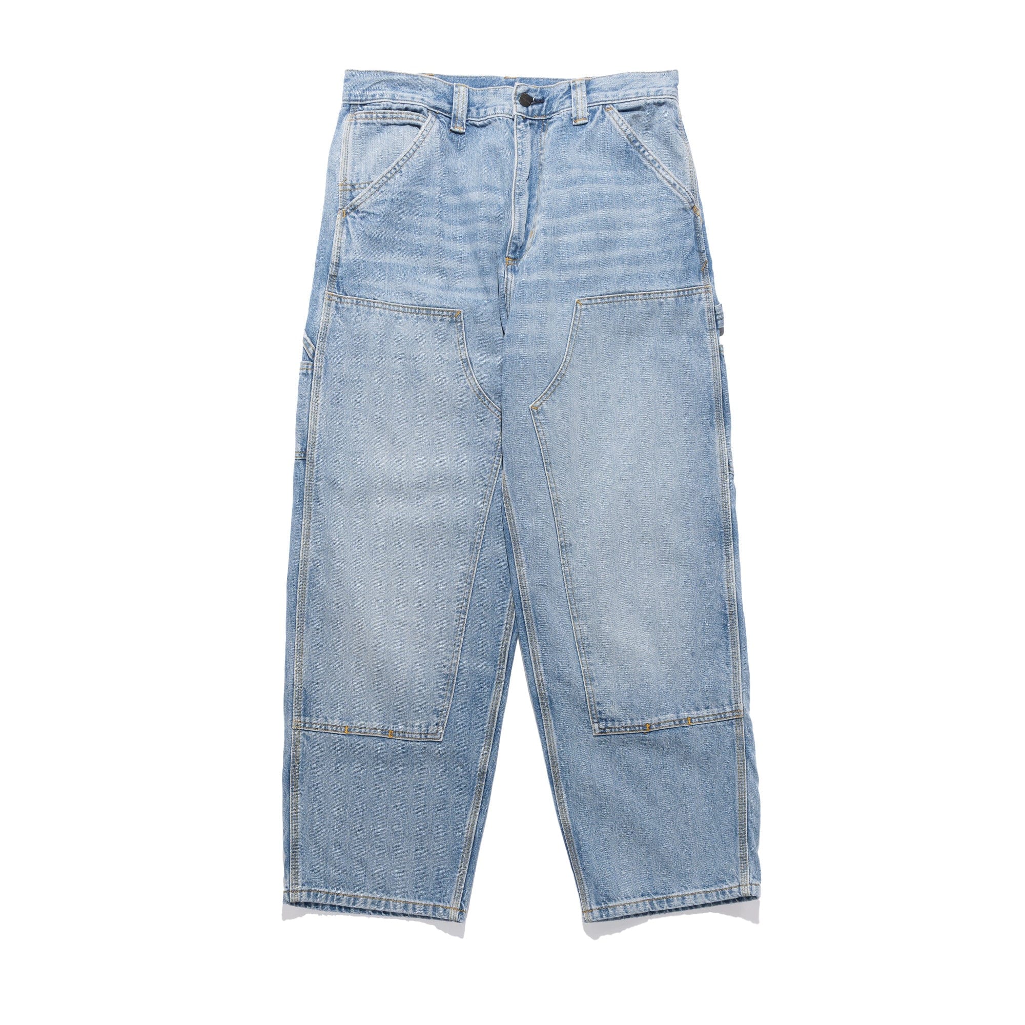 Carhartt WIP OG Double Knee Pant 12oz Blue Burst Washed Denim I035797