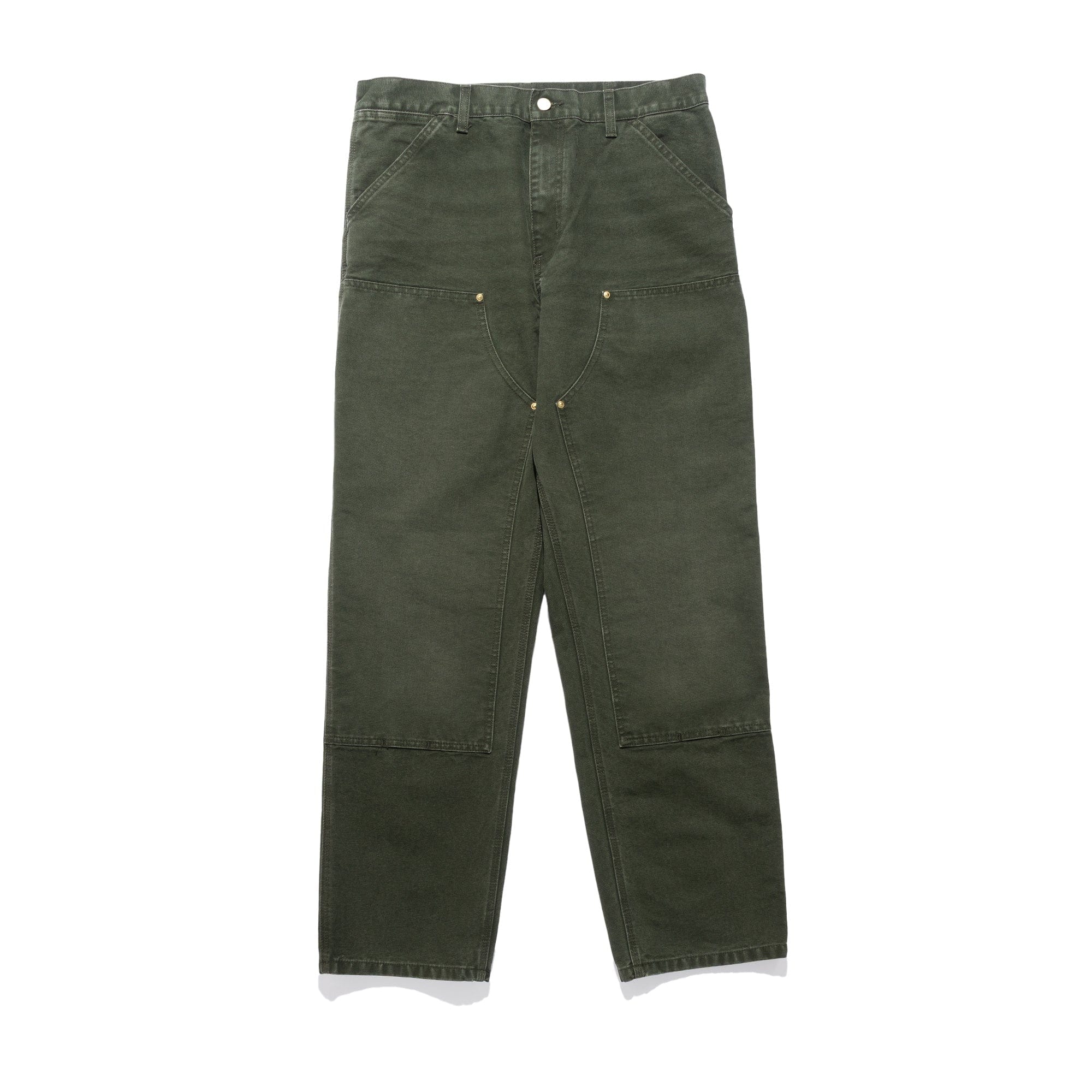 Carhartt WIP Double Knee Pant 12oz Olive Stone Canvas I034796