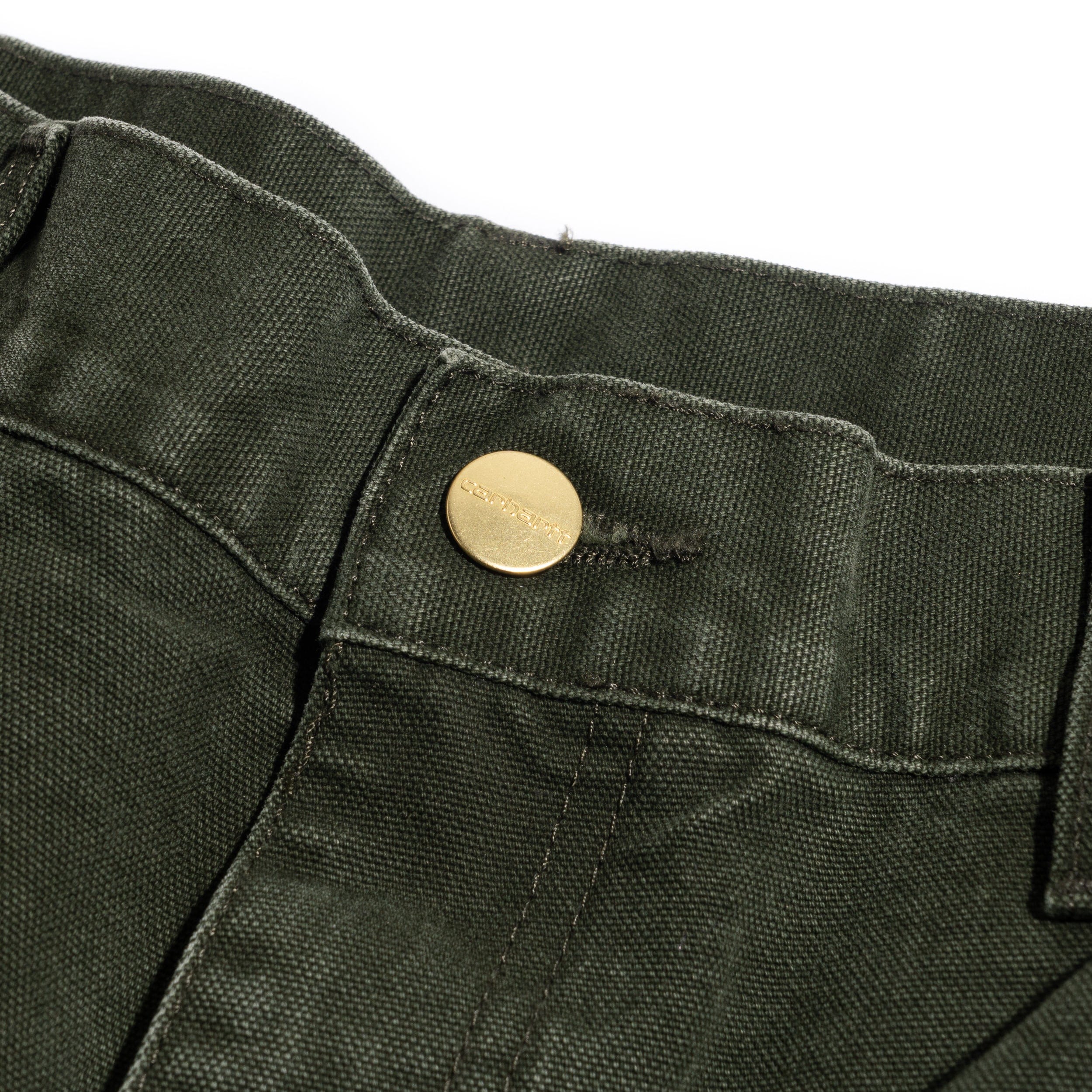 Carhartt WIP Double Knee Pant 12oz Olive Stone Canvas I034796